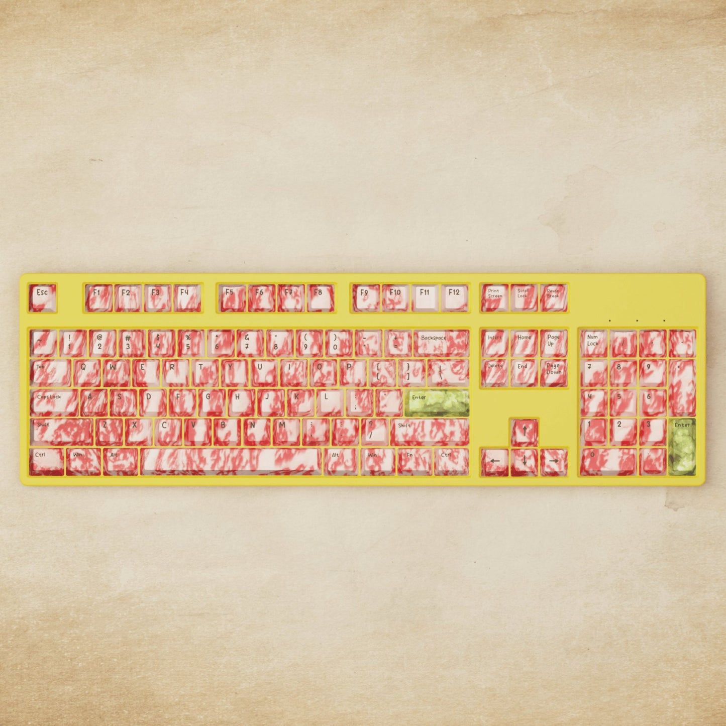 Alpha 108 - 100% Wagyu Mechanical Keyboard - Goblintechkeys