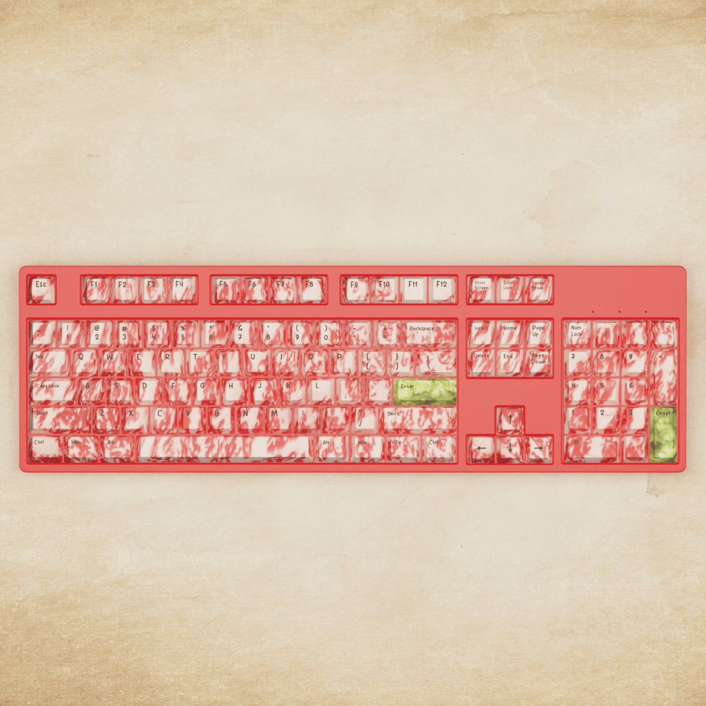 Alpha 108 - 100% Wagyu Mechanical Keyboard - Goblintechkeys
