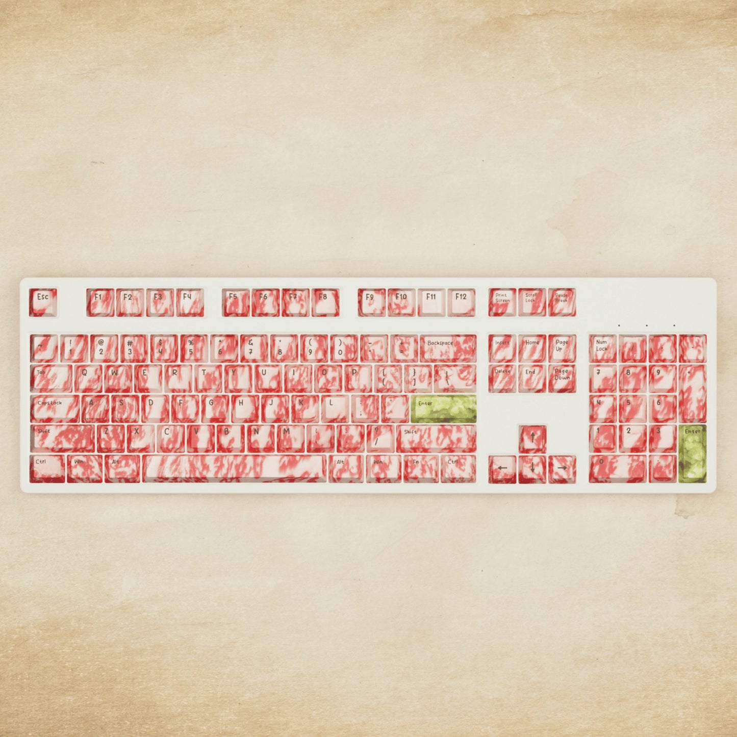 Alpha 108 - 100% Wagyu Mechanical Keyboard - Goblintechkeys
