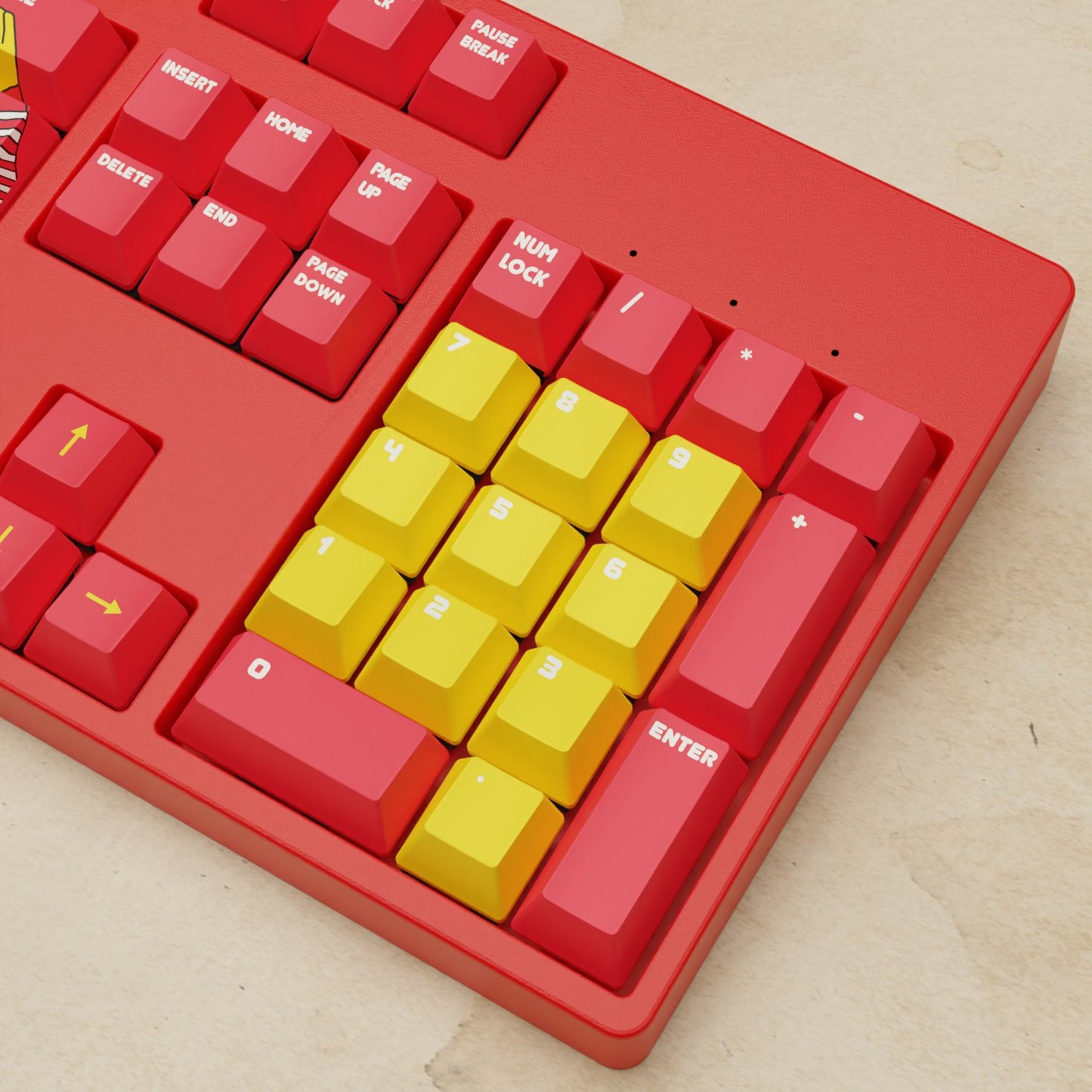 Alpha 108 - 100% Whackdonalds Mechanical Keyboard - Goblintechkeys