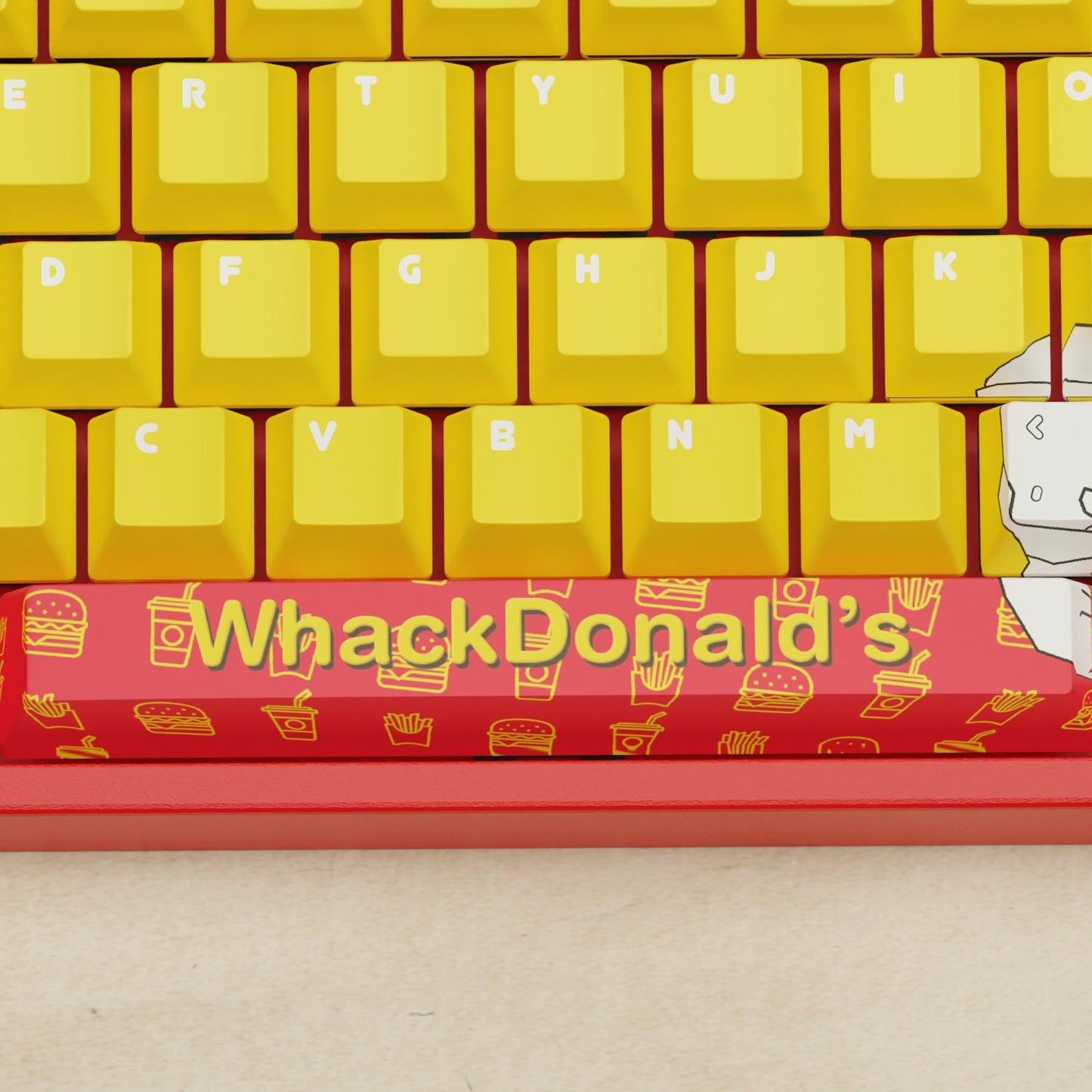 Alpha 108 - 100% Whackdonalds Mechanical Keyboard - Goblintechkeys