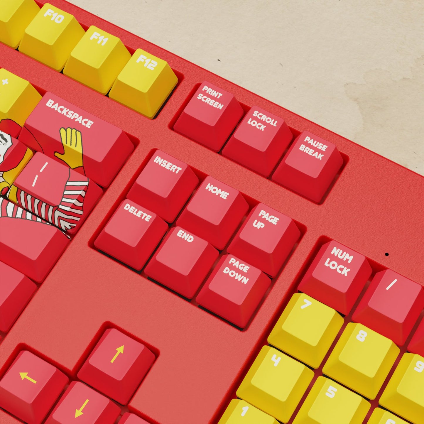 Alpha 108 - 100% Whackdonalds Mechanical Keyboard - Goblintechkeys
