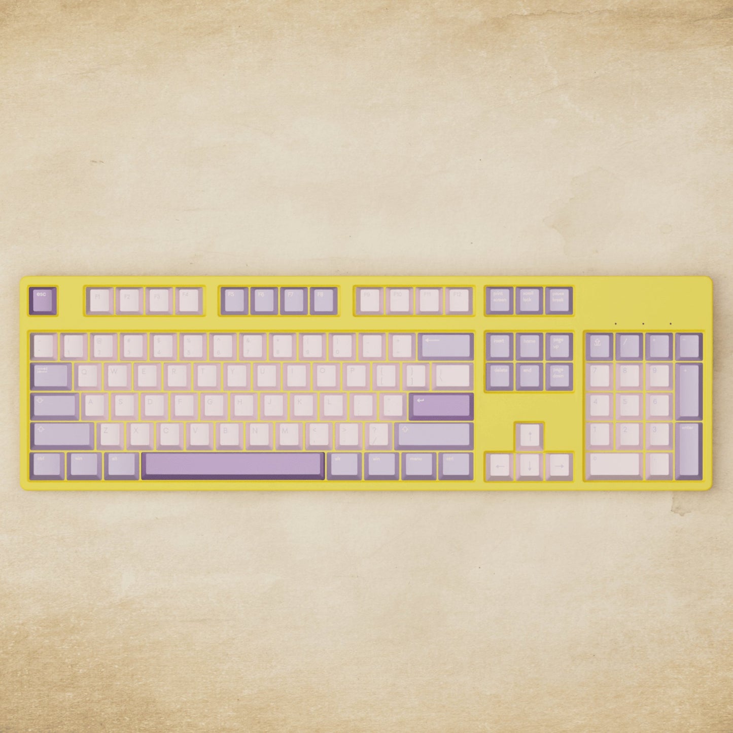 Alpha 108 - 100% Yam Mechanical Keyboard - Goblintechkeys
