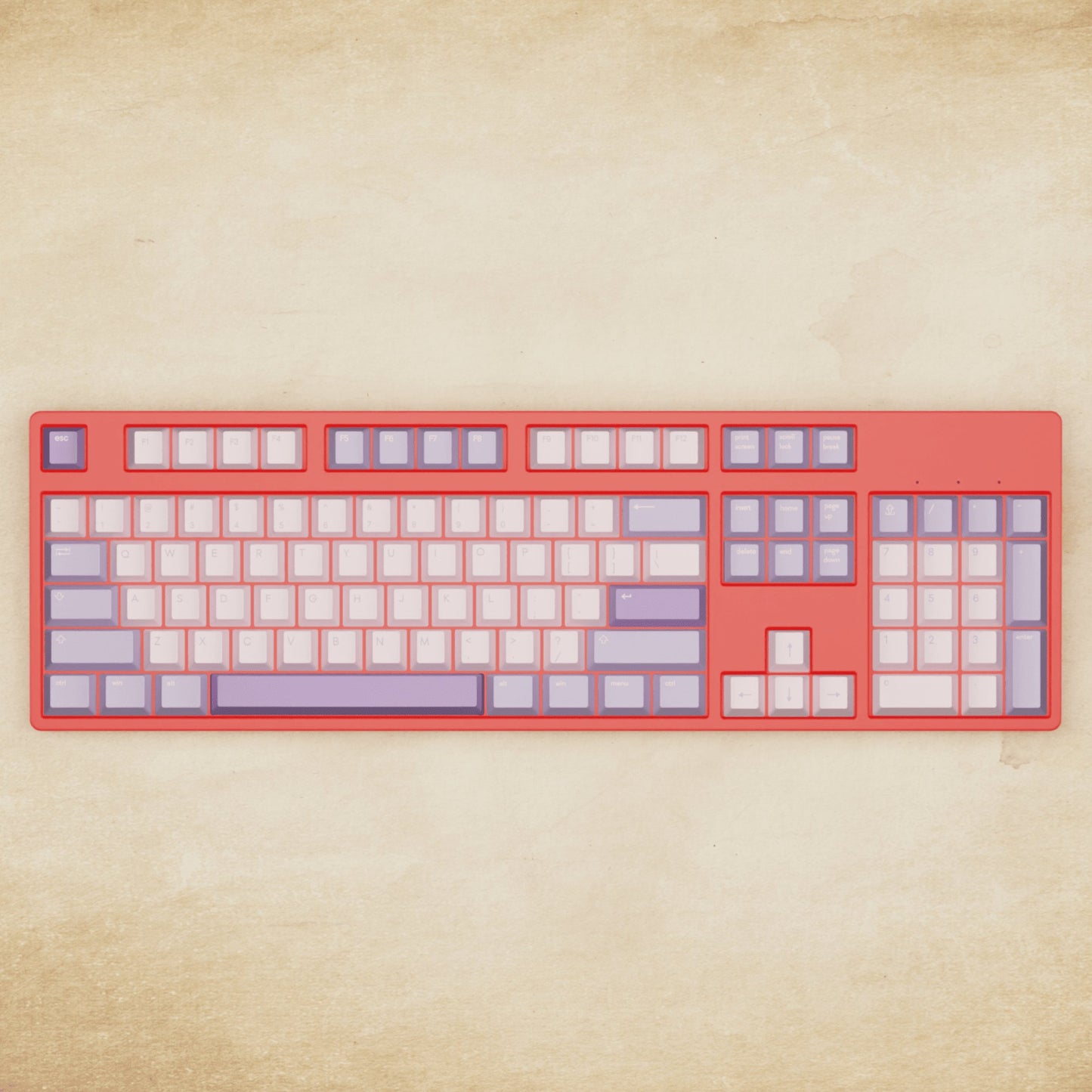 Alpha 108 - 100% Yam Mechanical Keyboard - Goblintechkeys