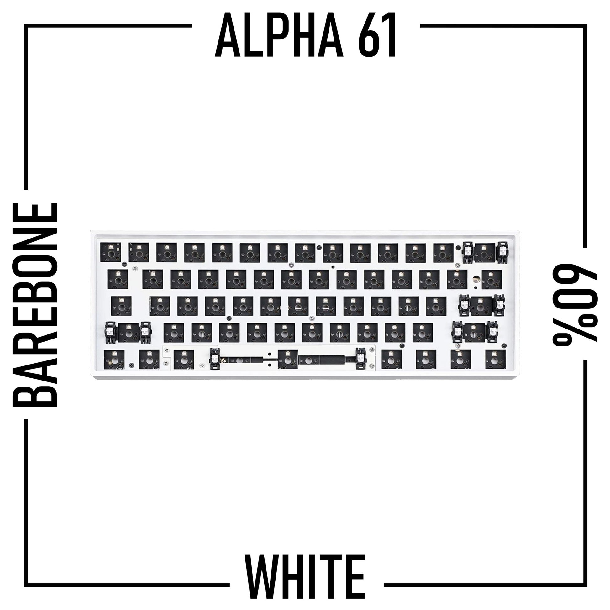 Alpha 61 (60%) - Wireless Mechanical Keyboard Barebone Kit - Goblintechkeys