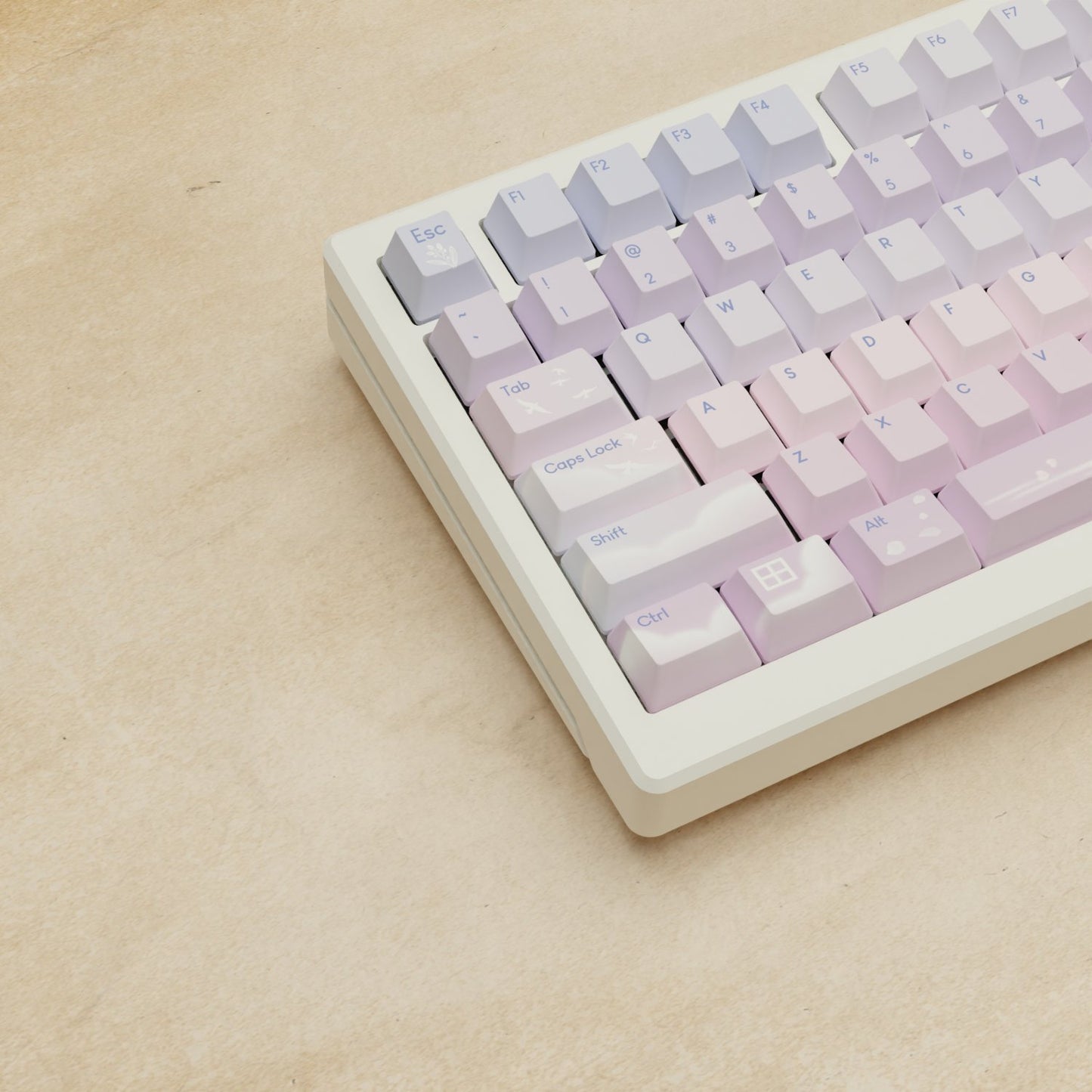 Alpha 82 - 75% Aesthetic Sky Mechanical Keyboard - Goblintechkeys