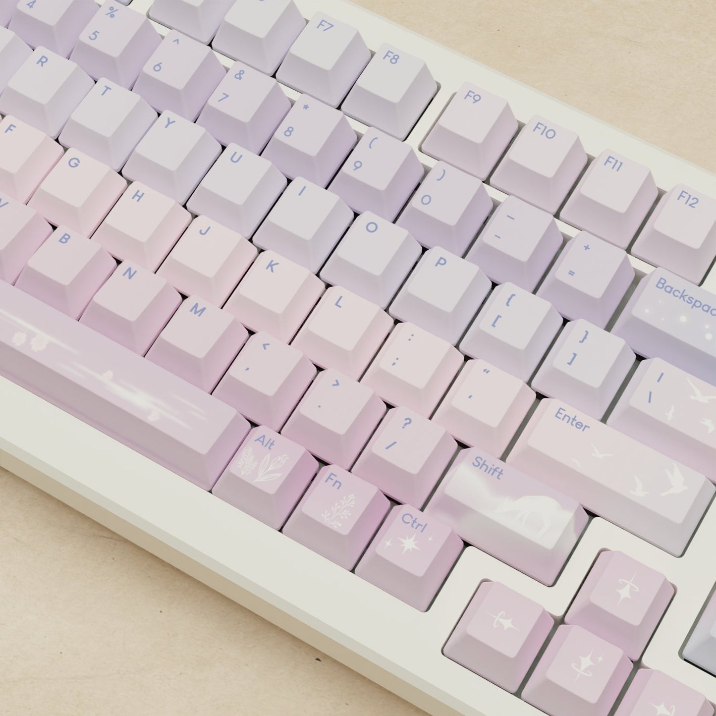 Alpha 82 - 75% Aesthetic Sky Mechanical Keyboard - Goblintechkeys