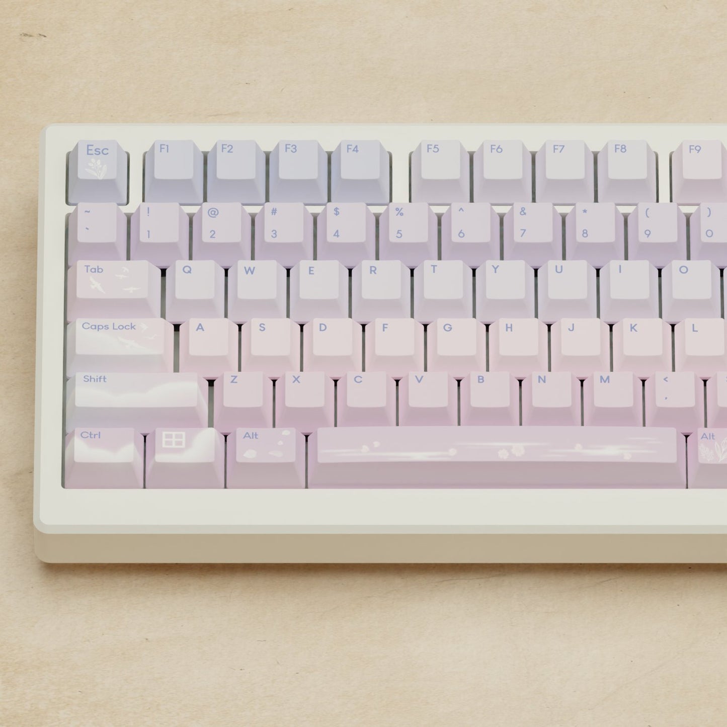 Alpha 82 - 75% Aesthetic Sky Mechanical Keyboard - Goblintechkeys