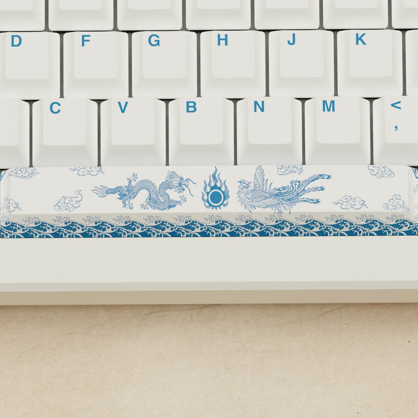 Alpha 82 - 75% Blue Pottery Mechanical Keyboard - Goblintechkeys