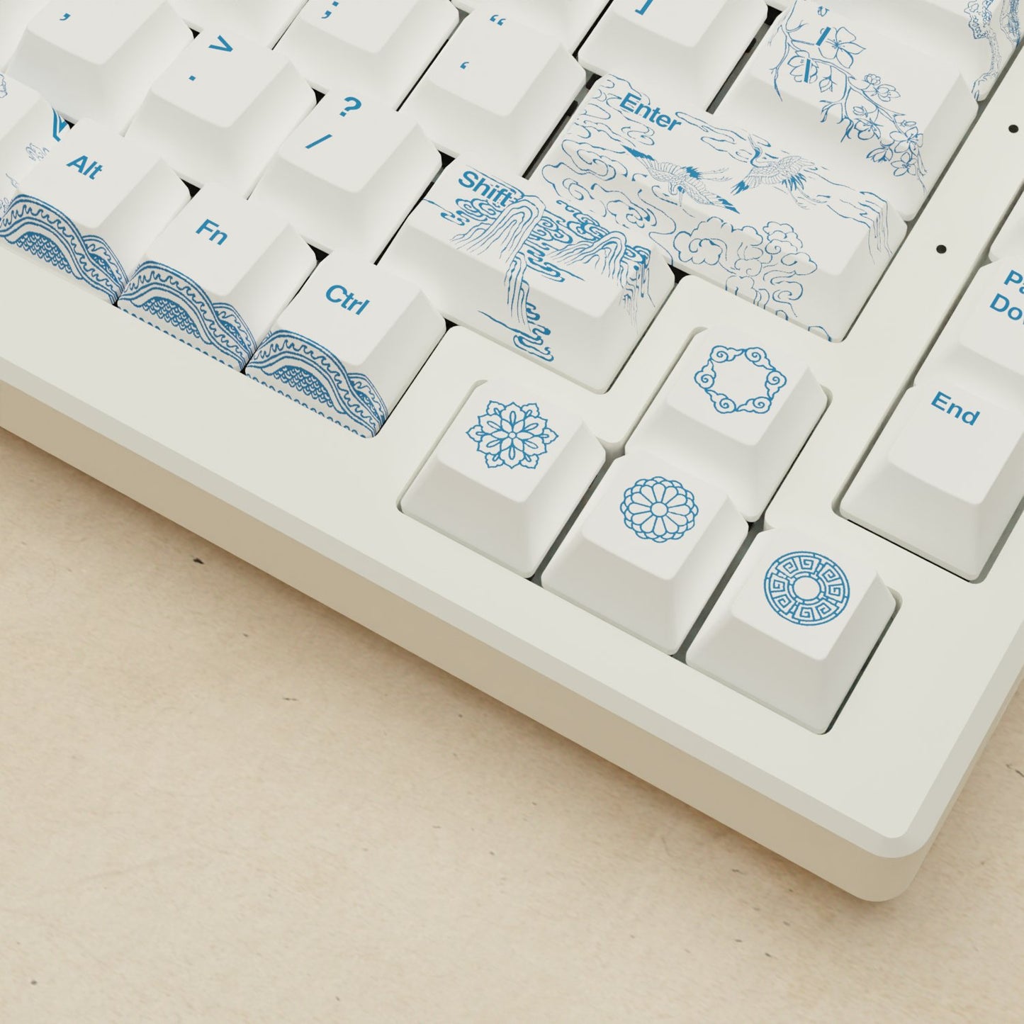 Alpha 82 - 75% Blue Pottery Mechanical Keyboard - Goblintechkeys