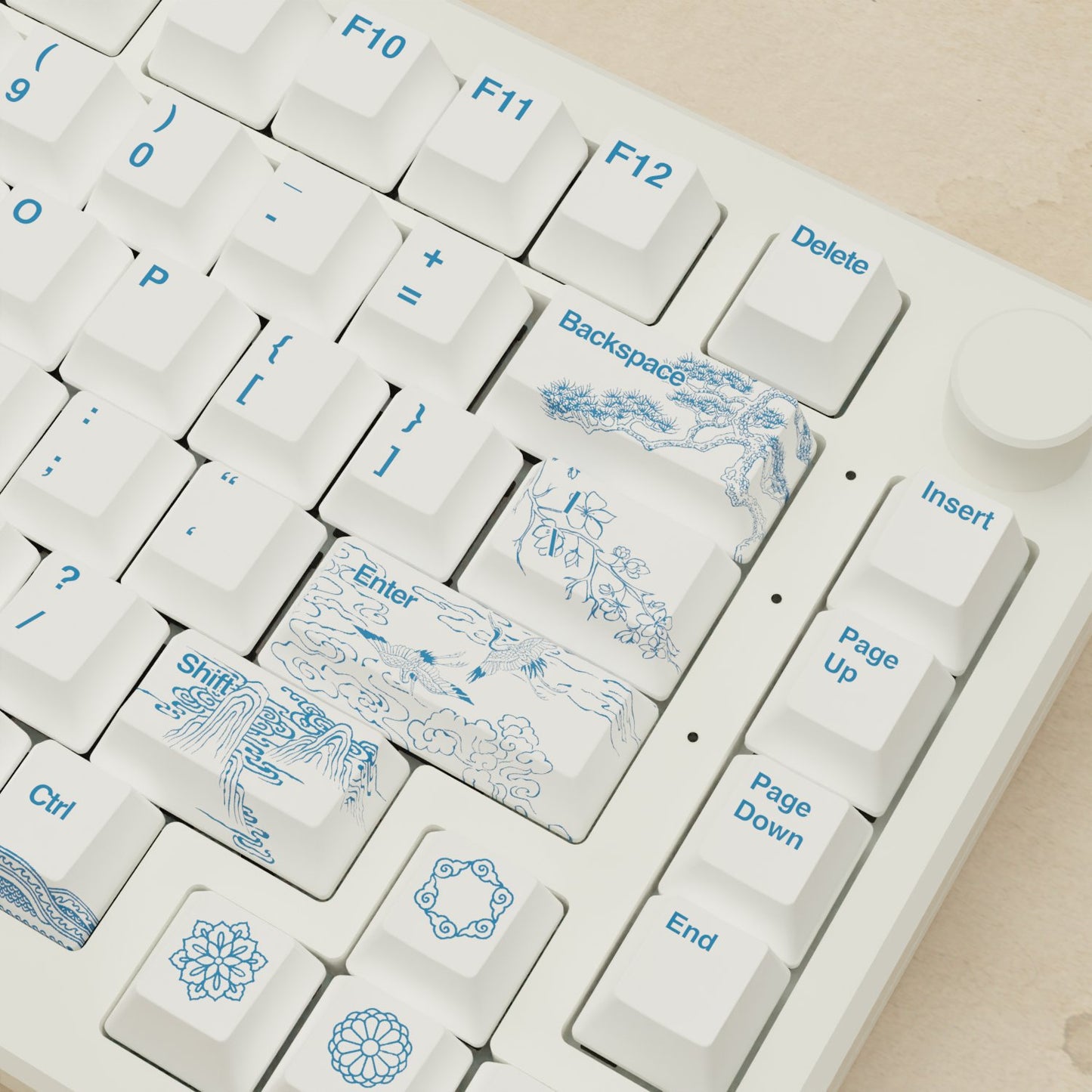 Alpha 82 - 75% Blue Pottery Mechanical Keyboard - Goblintechkeys