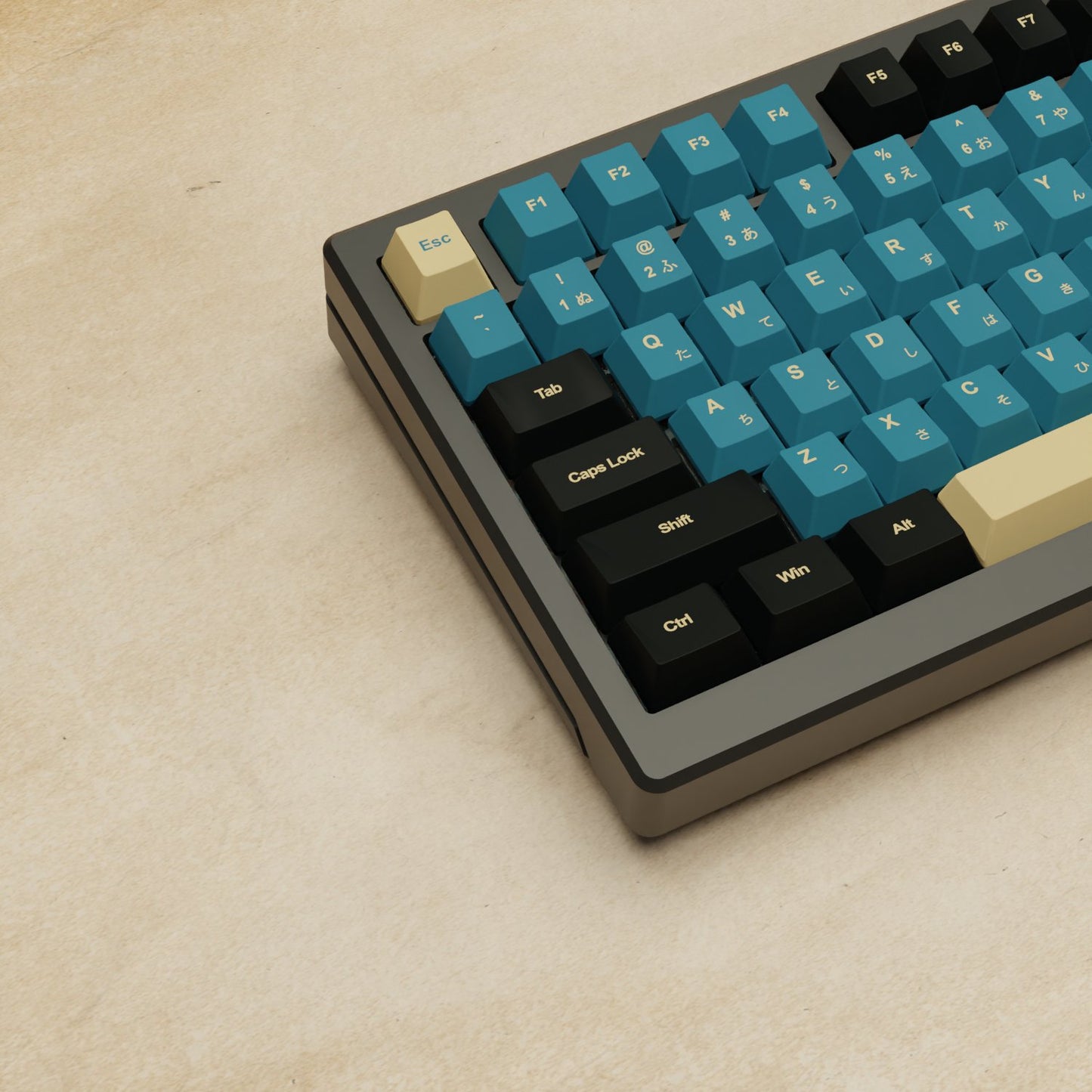 Alpha 82 - 75% Blue Samurai Mechanical Keyboard - Goblintechkeys