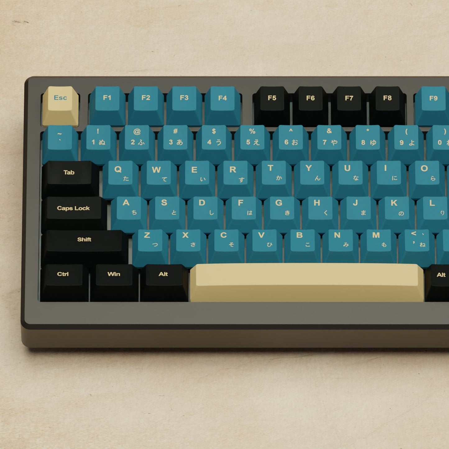 Alpha 82 - 75% Blue Samurai Mechanical Keyboard - Goblintechkeys