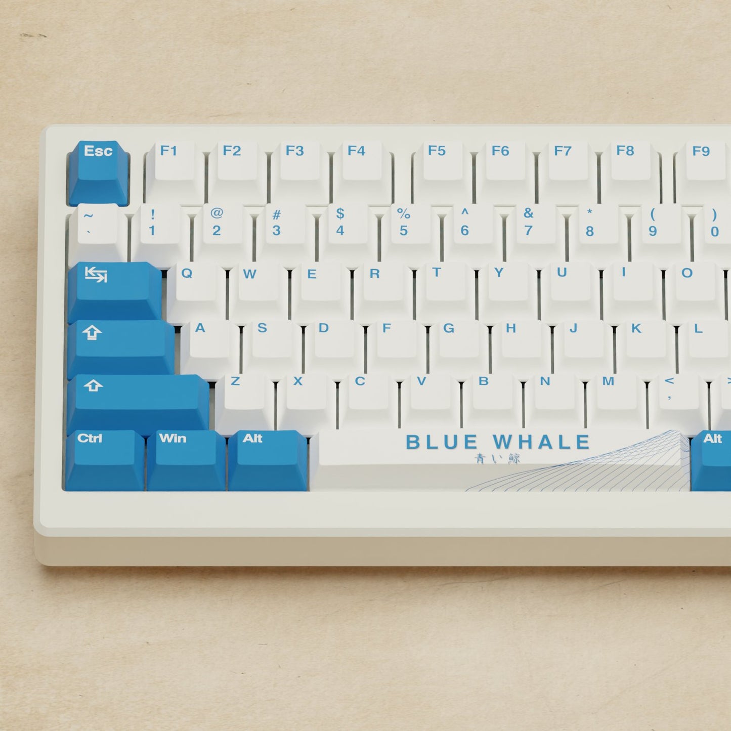 Alpha 82 - 75% Blue Whale Mechanical Keyboard - Goblintechkeys
