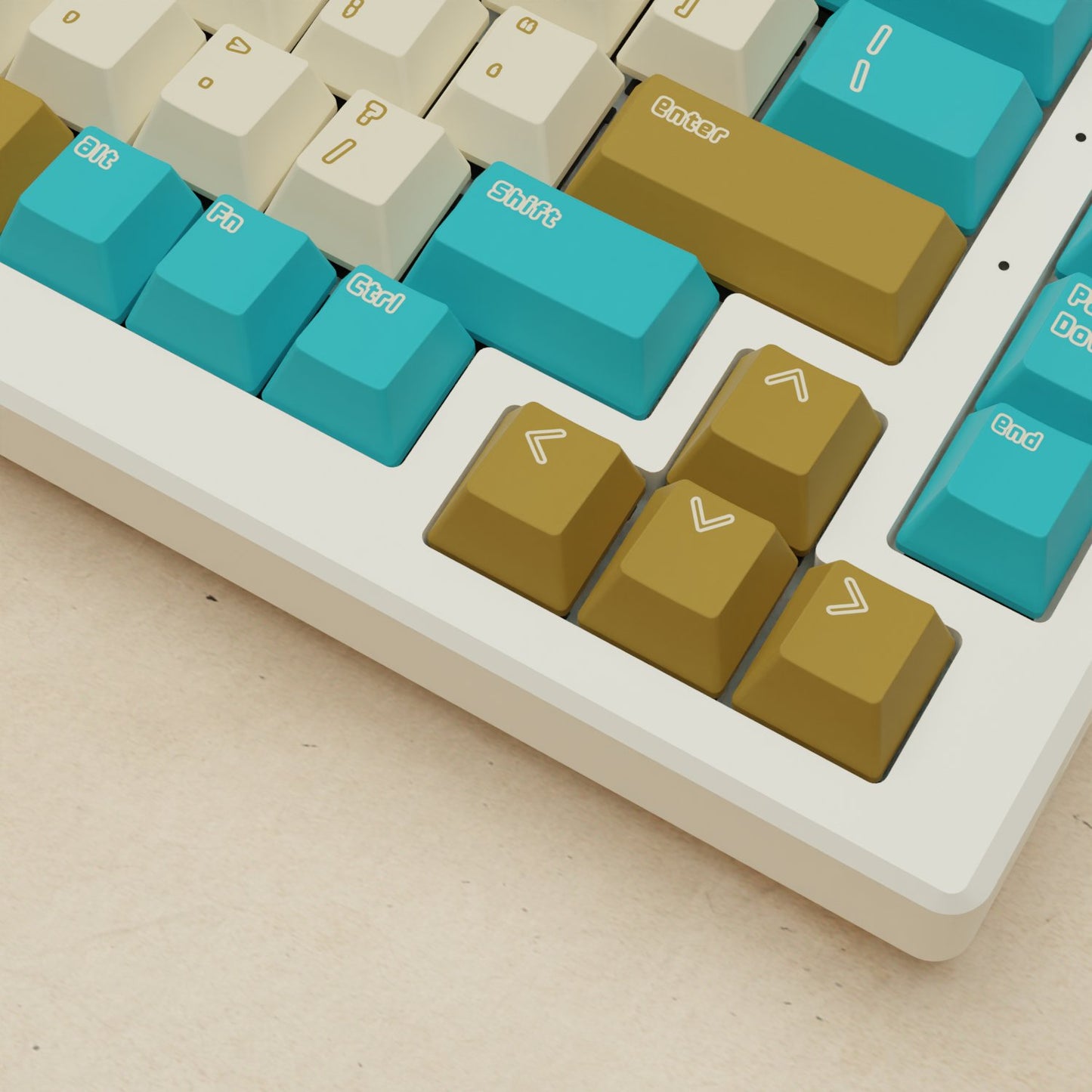 Alpha 82 - 75% Creamy Blue Mechanical Keyboard - Goblintechkeys