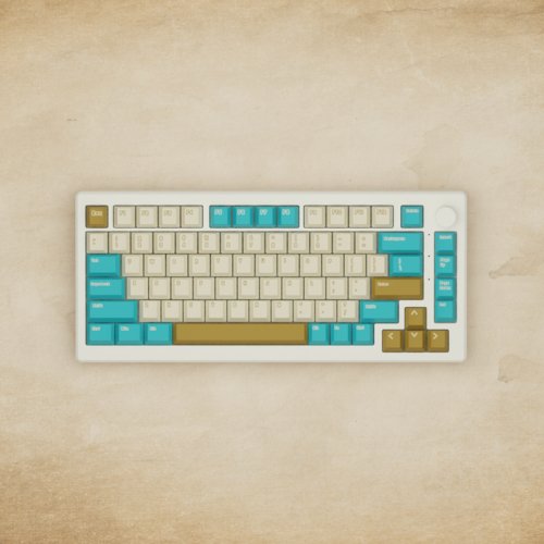 Alpha 82 - 75% Creamy Blue Mechanical Keyboard - Goblintechkeys