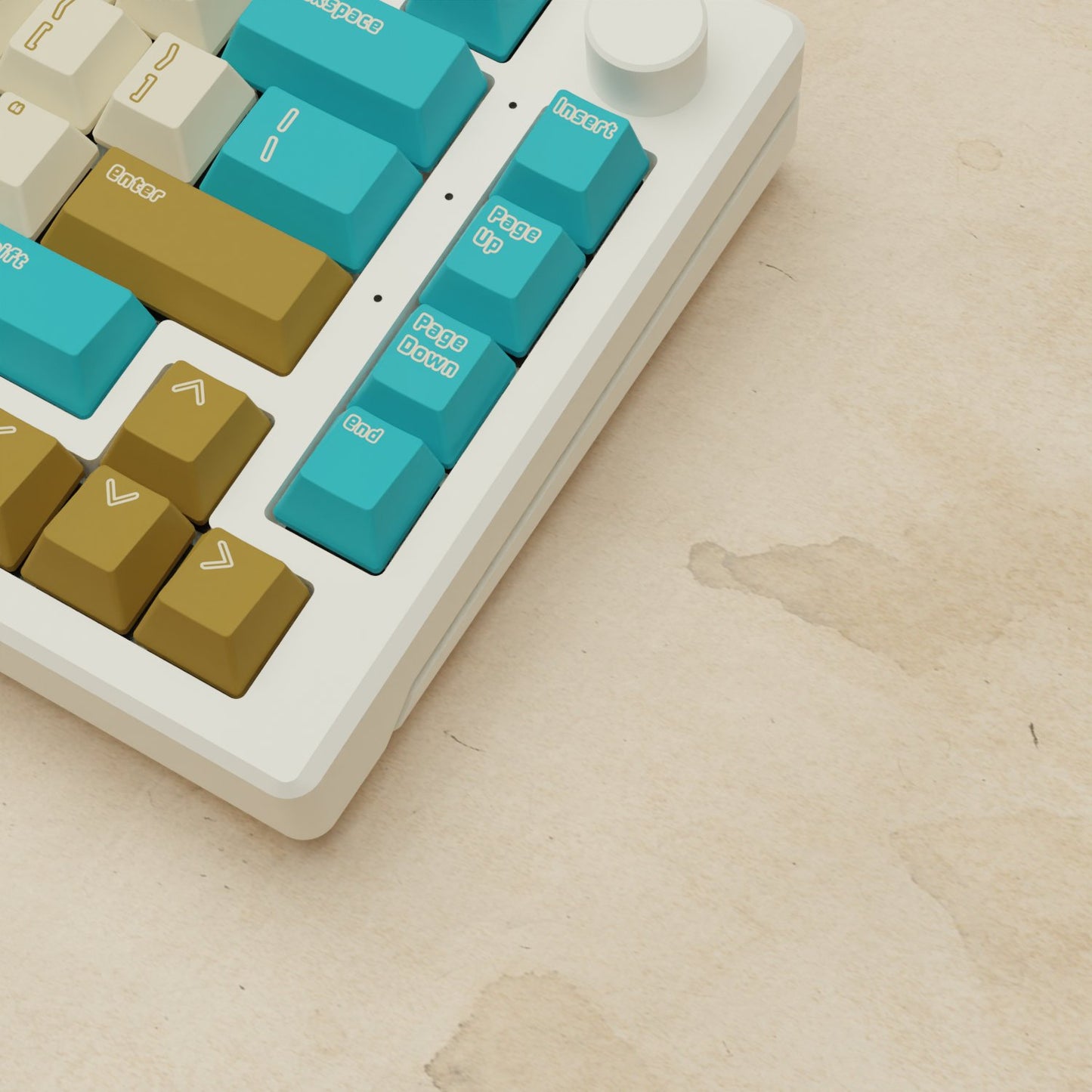 Alpha 82 - 75% Creamy Blue Mechanical Keyboard - Goblintechkeys