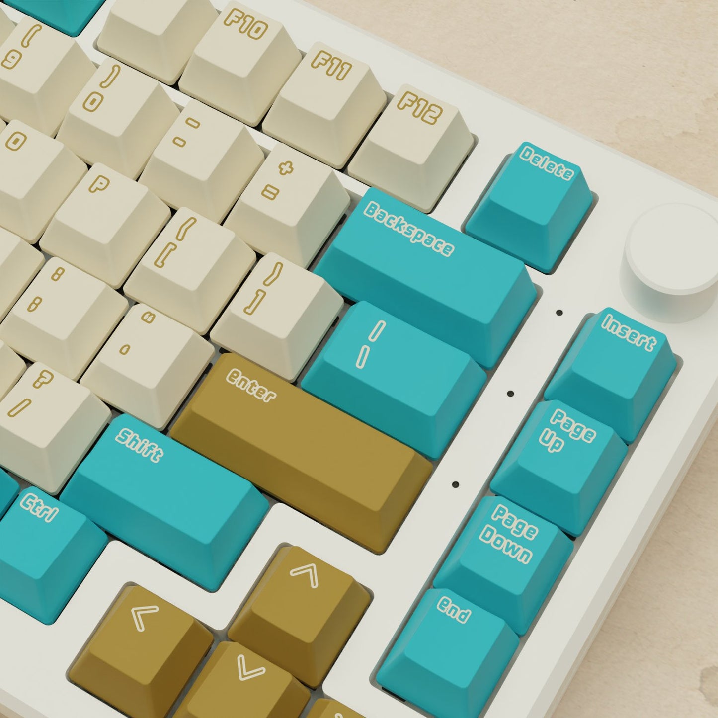 Alpha 82 - 75% Creamy Blue Mechanical Keyboard - Goblintechkeys