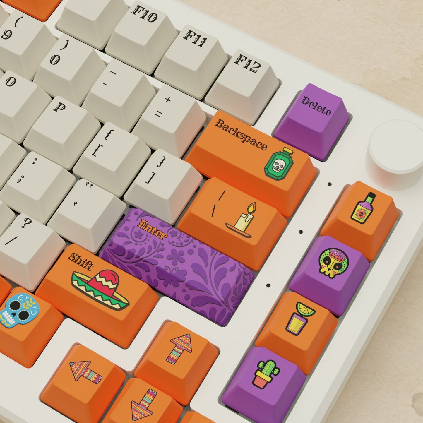 Alpha 82 - 75% Dia De Muertos Mechanical Keyboard - Goblintechkeys