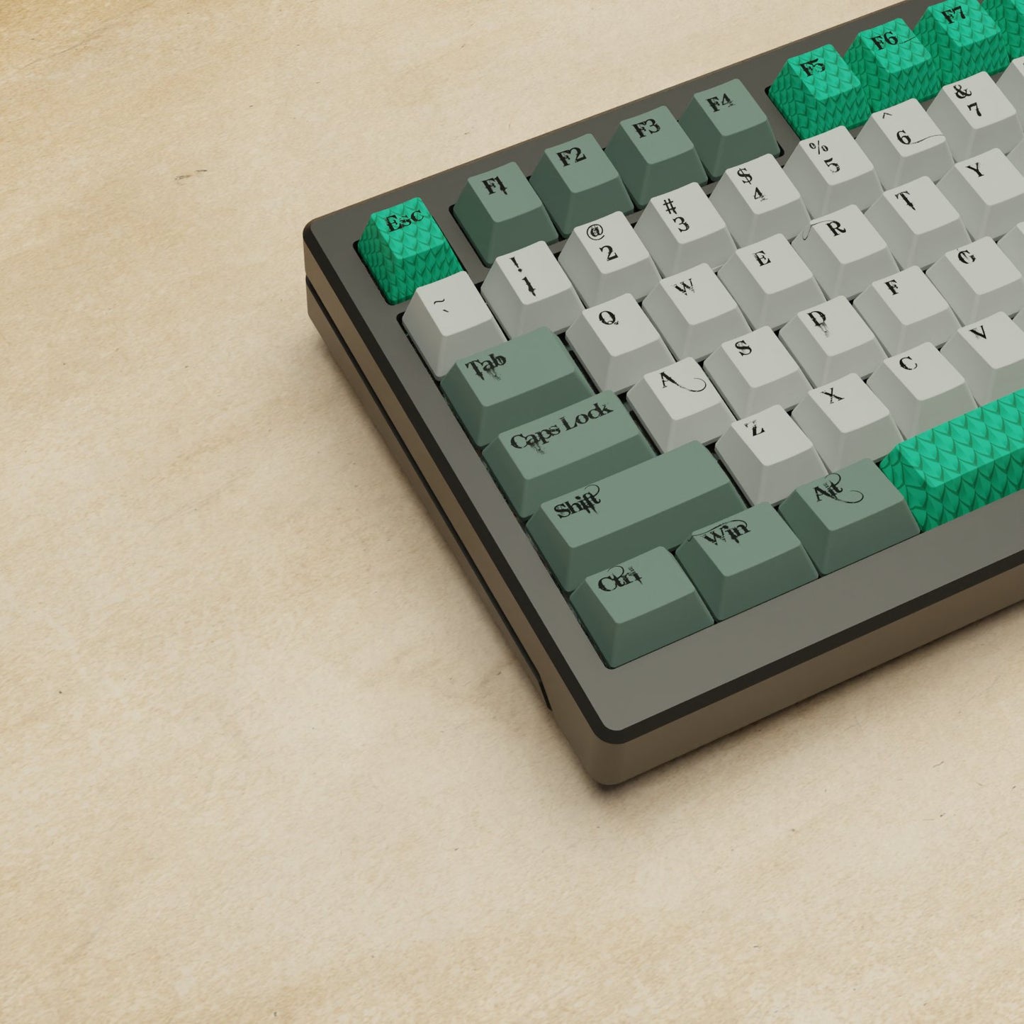 Alpha 82 - 75% Dragon Scale Mechanical Keyboard - Goblintechkeys