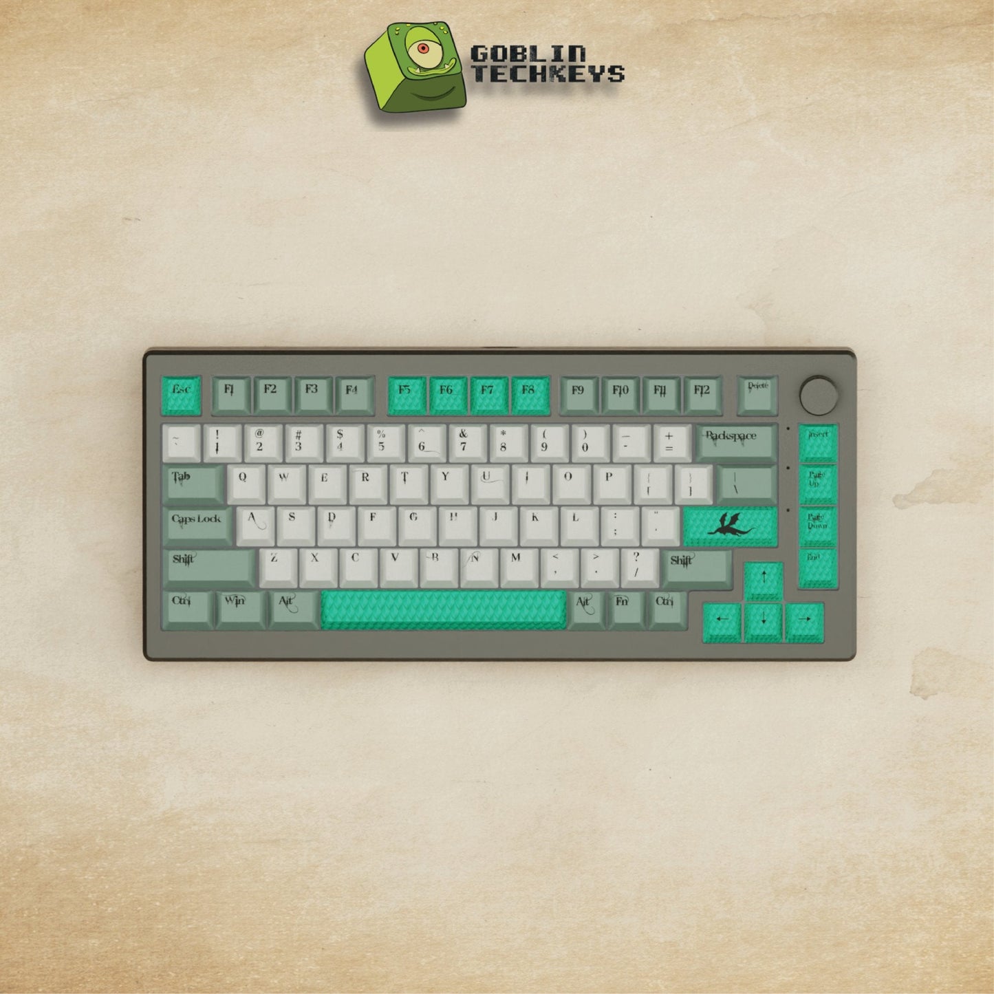 Alpha 82 - 75% Dragon Scale Mechanical Keyboard - Goblintechkeys