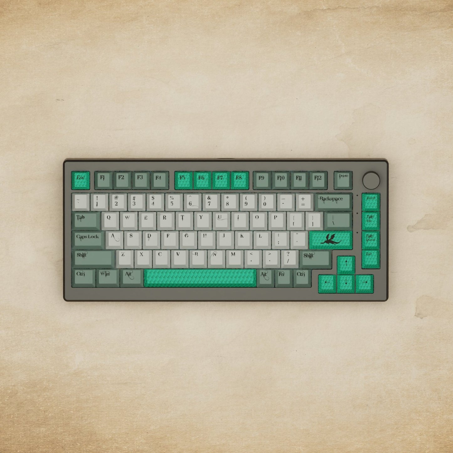 Alpha 82 - 75% Dragon Scale Mechanical Keyboard - Goblintechkeys