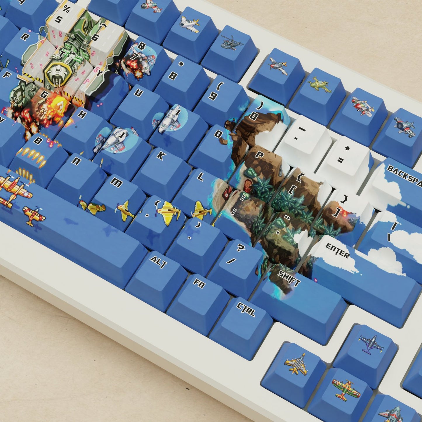 Alpha 82 - 75% Fighter Arcade Mechanical Keyboard - Goblintechkeys