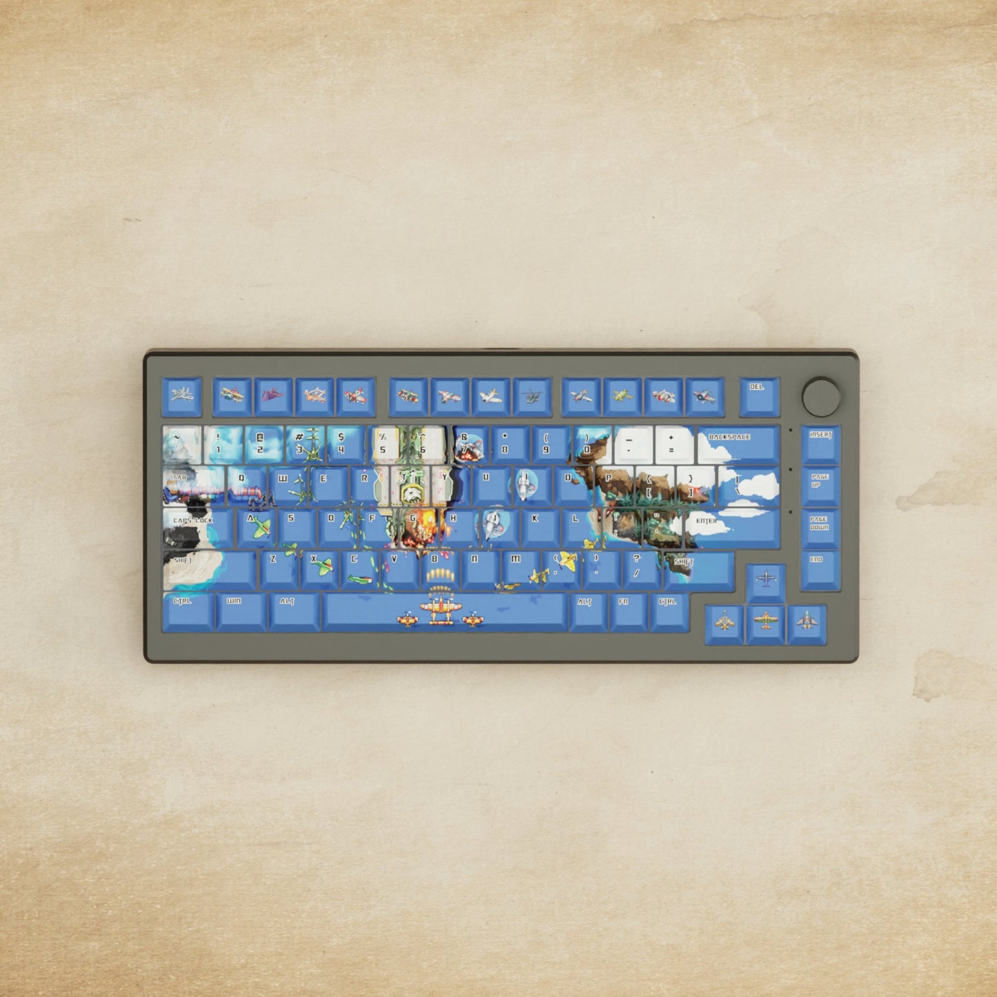 Alpha 82 - 75% Fighter Arcade Mechanical Keyboard - Goblintechkeys