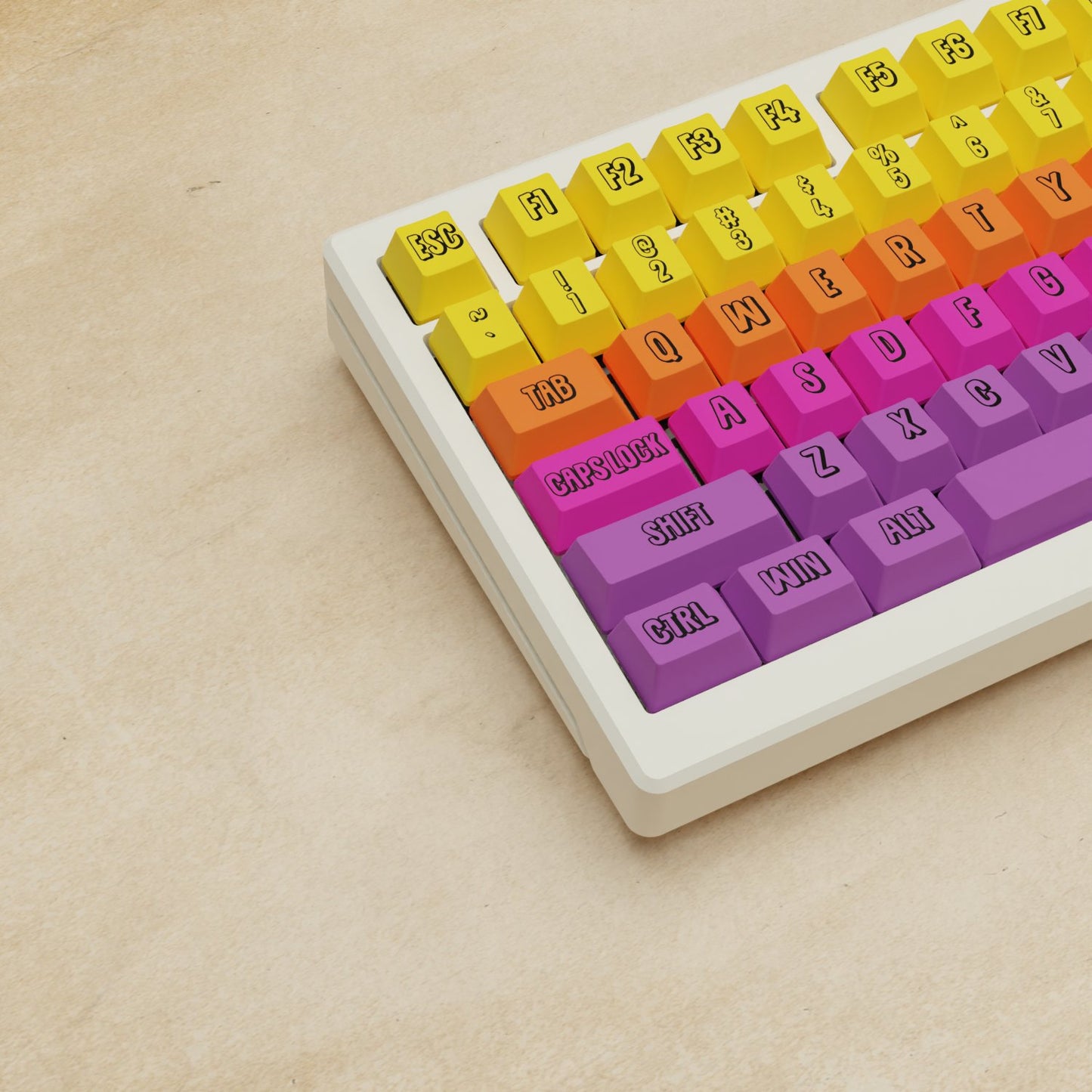 Alpha 82 - 75% Fruit Salad Mechanical Keyboard - Goblintechkeys