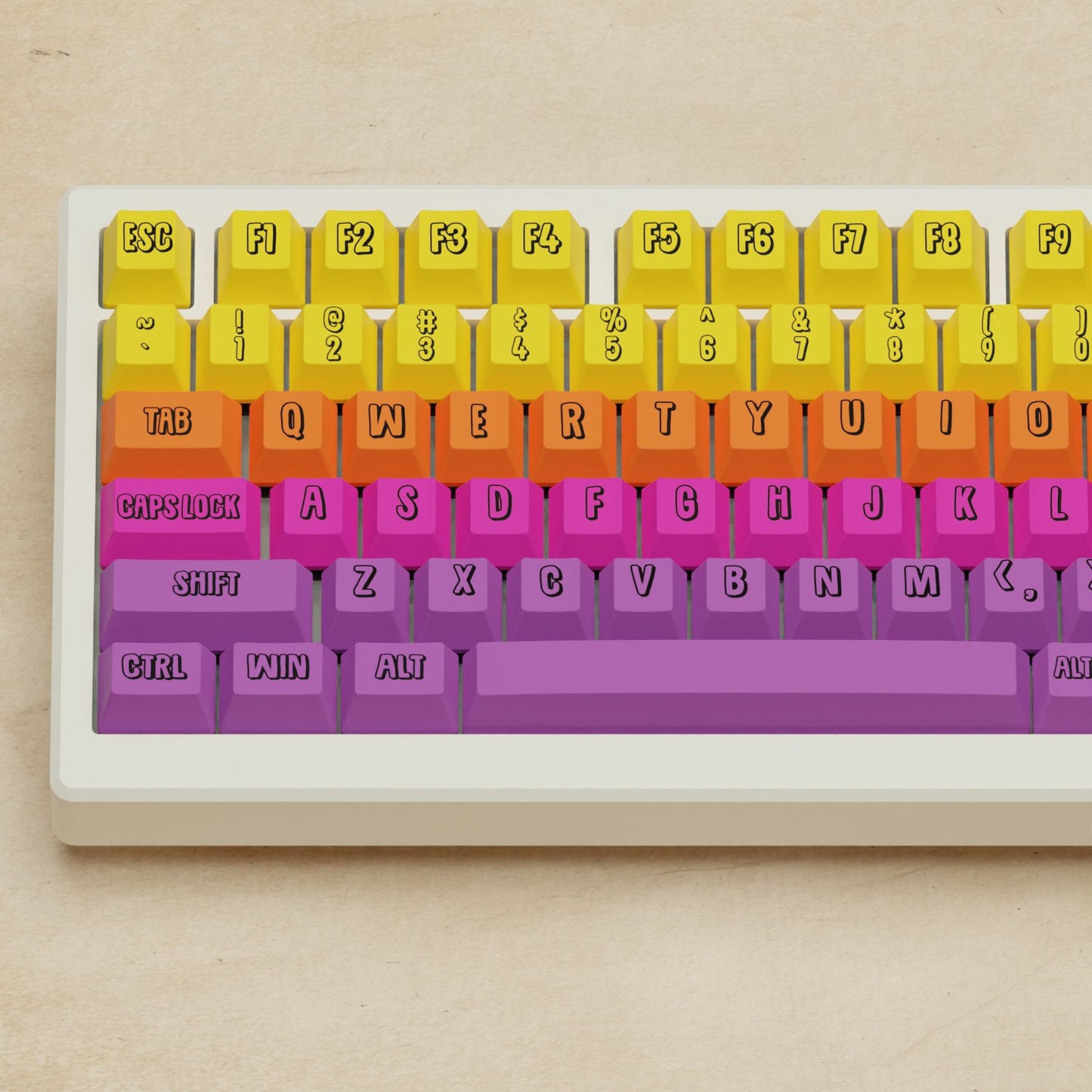 Alpha 82 - 75% Fruit Salad Mechanical Keyboard - Goblintechkeys