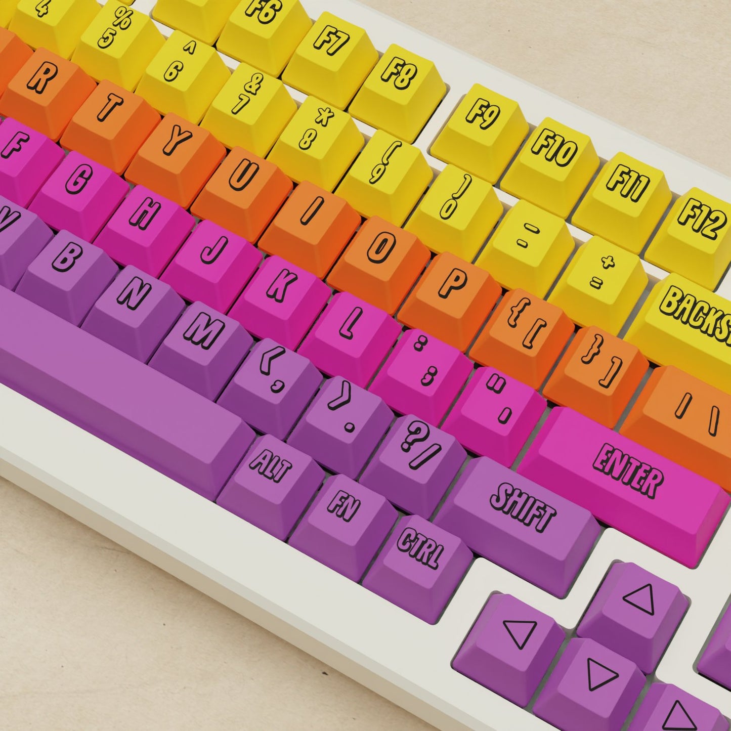 Alpha 82 - 75% Fruit Salad Mechanical Keyboard - Goblintechkeys
