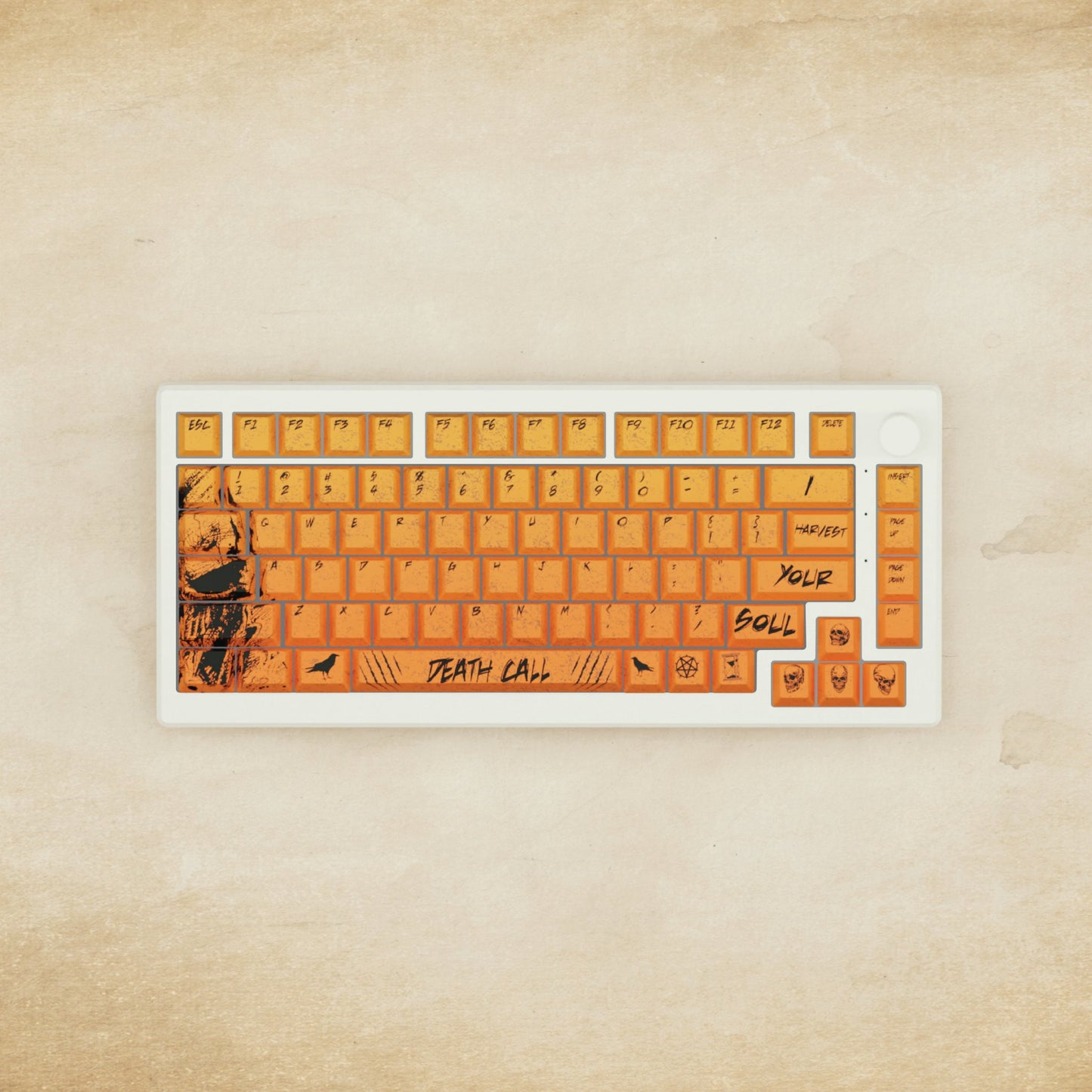 Alpha 82 - 75% Grim Reaper Mechanical Keyboard - Goblintechkeys