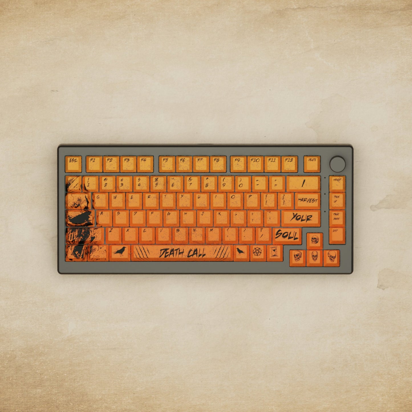 Alpha 82 - 75% Grim Reaper Mechanical Keyboard - Goblintechkeys