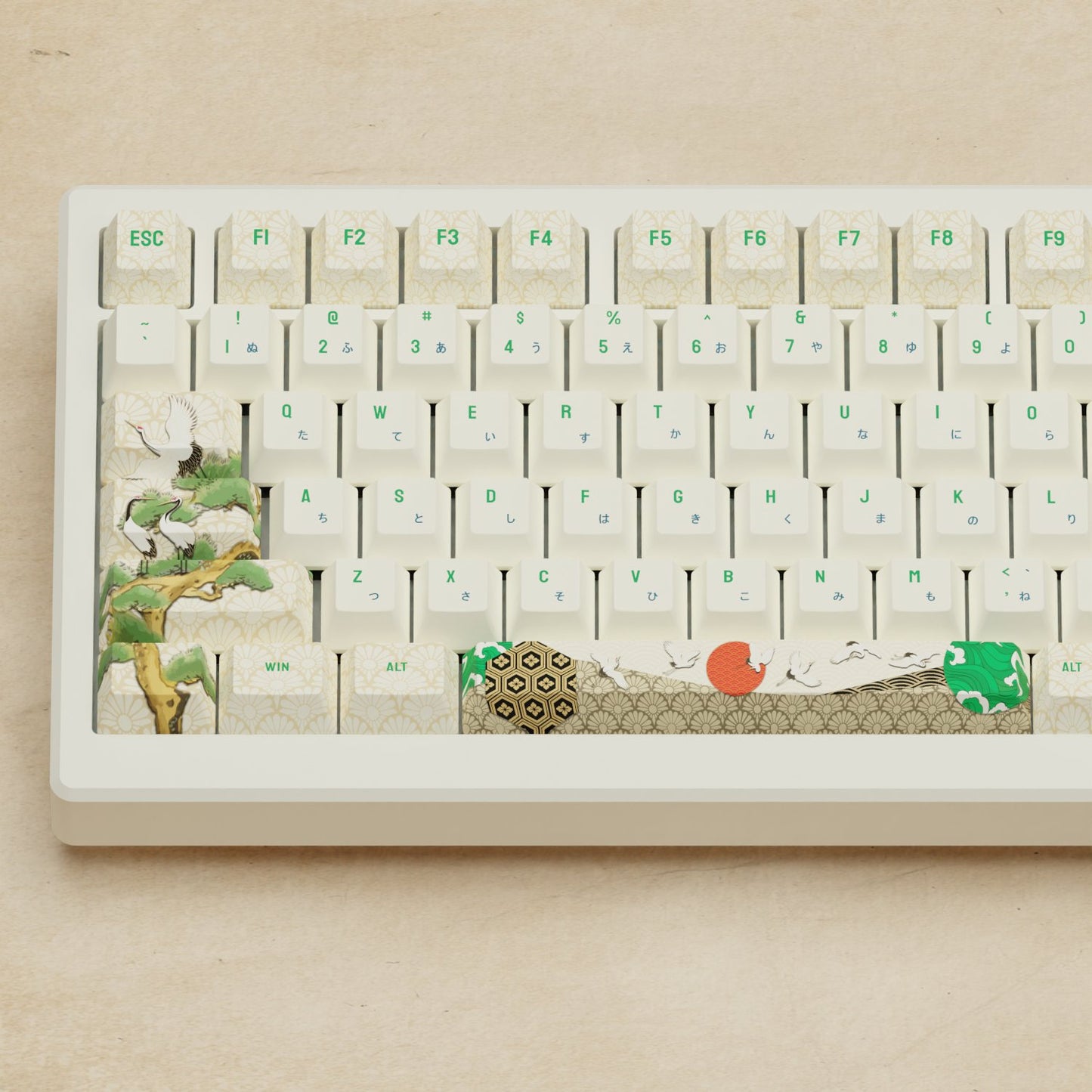 Alpha 82 - 75% Japanese Crane Mechanical Keyboard - Goblintechkeys