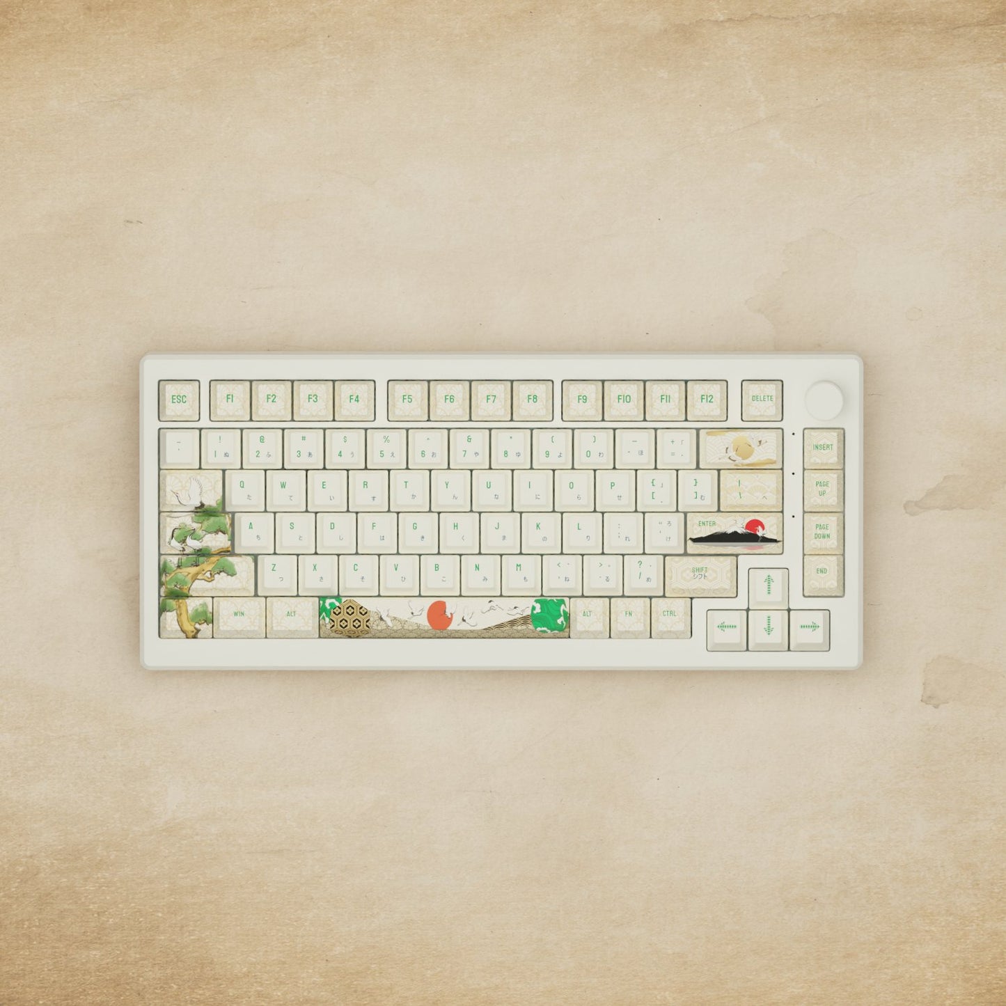 Alpha 82 - 75% Japanese Crane Mechanical Keyboard - Goblintechkeys