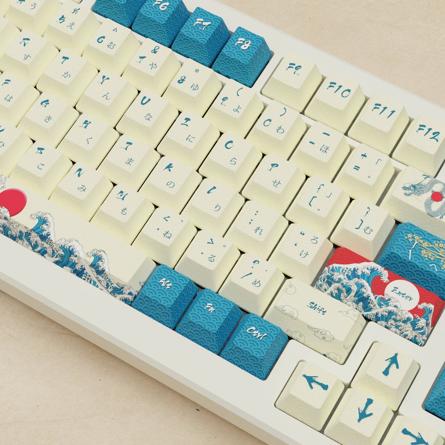 Alpha 82 - 75% Japanese Wave Mechanical Keyboard - Goblintechkeys