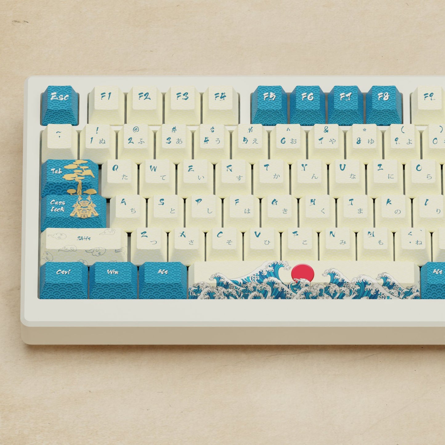 Alpha 82 - 75% Japanese Wave Mechanical Keyboard - Goblintechkeys