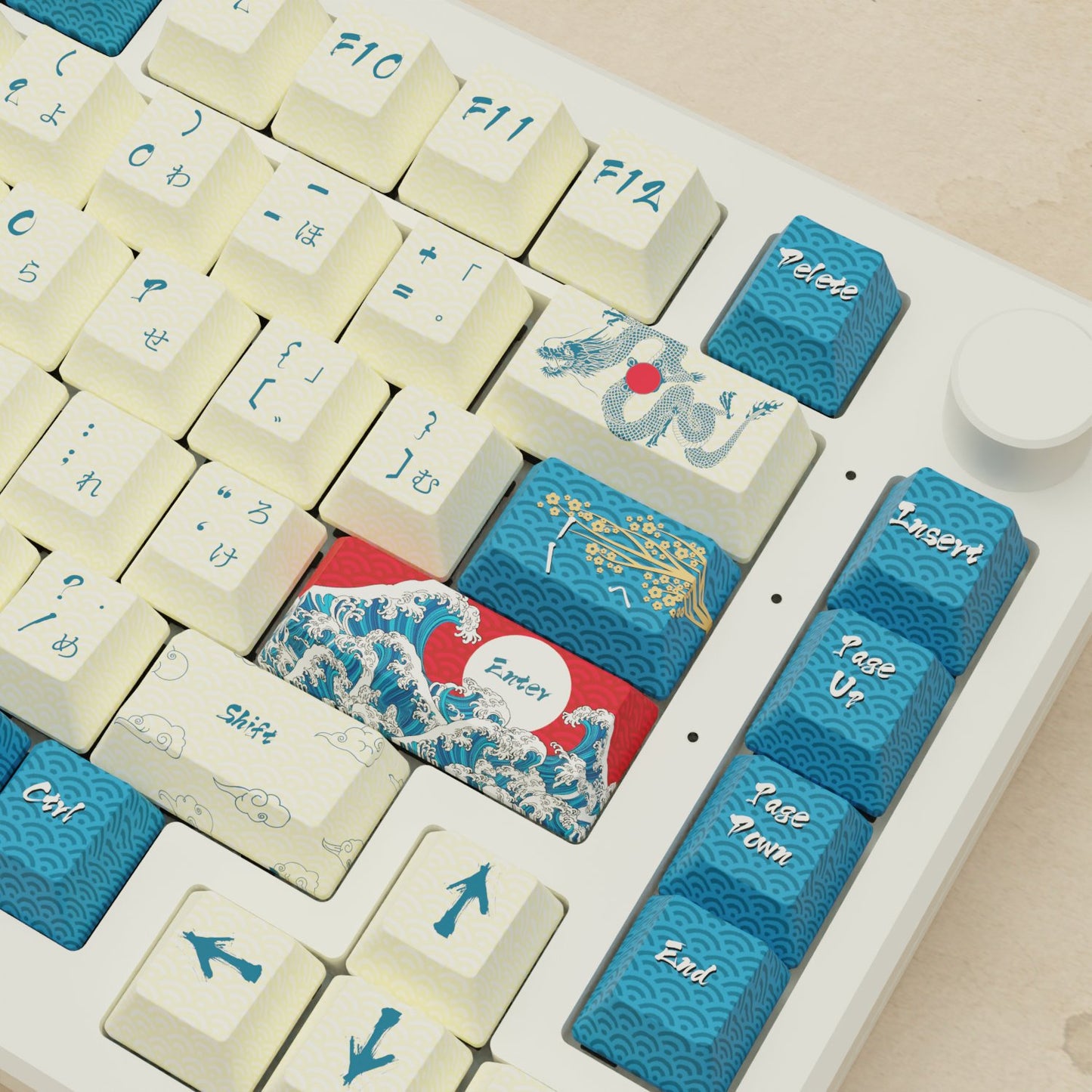 Alpha 82 - 75% Japanese Wave Mechanical Keyboard - Goblintechkeys