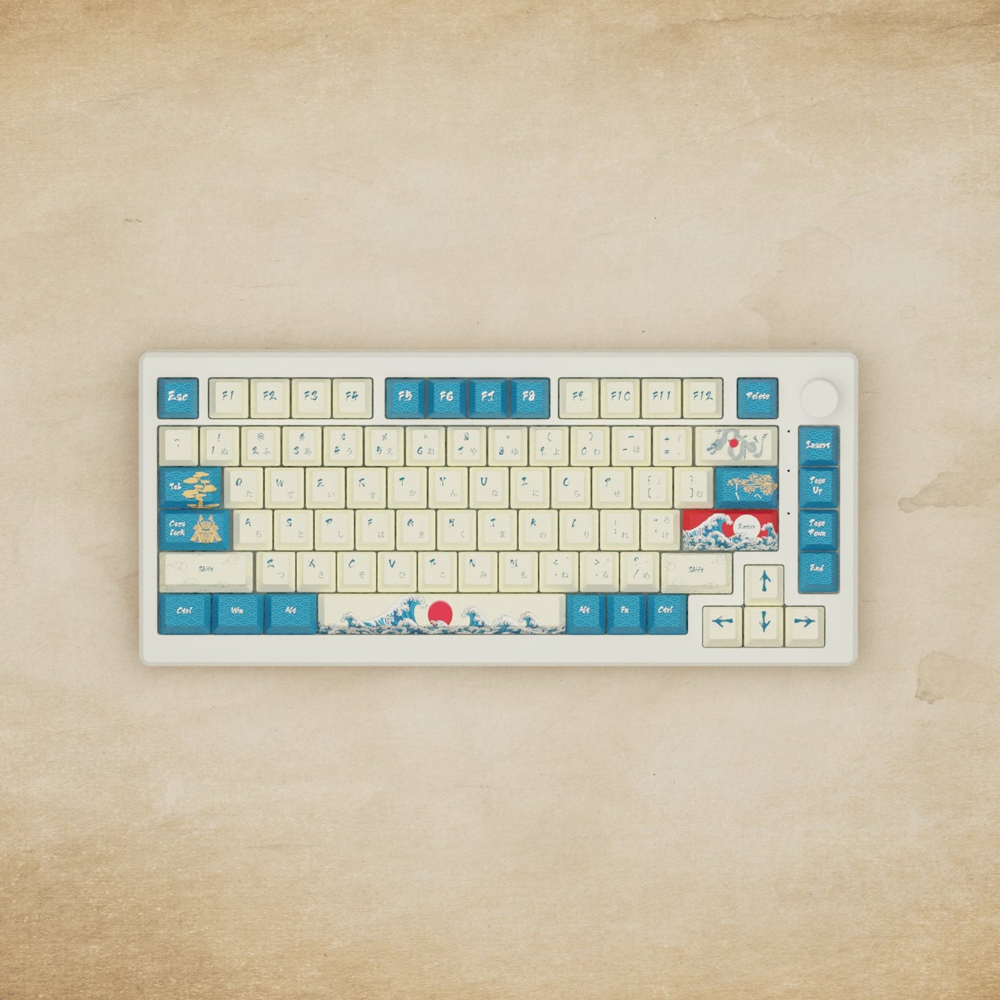 Alpha 82 - 75% Japanese Wave Mechanical Keyboard - Goblintechkeys