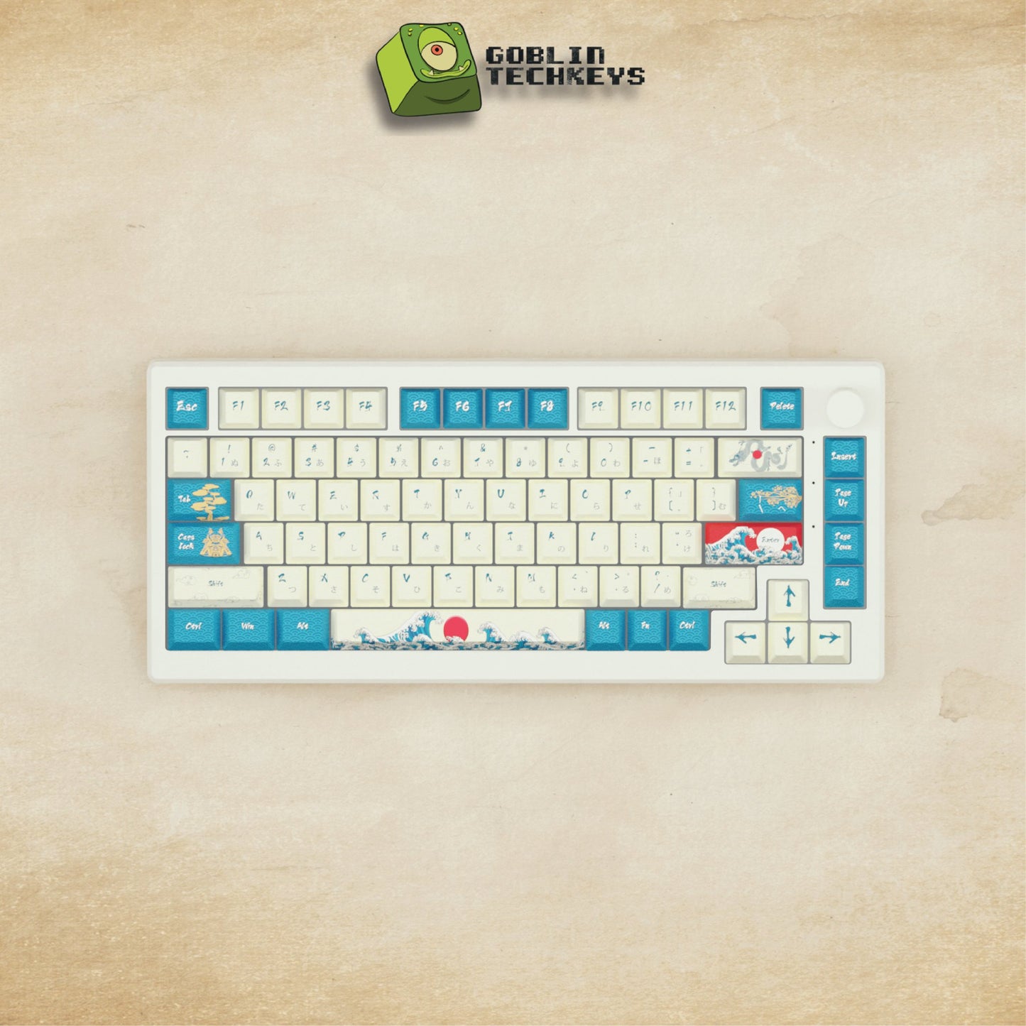 Alpha 82 - 75% Japanese Wave Mechanical Keyboard - Goblintechkeys