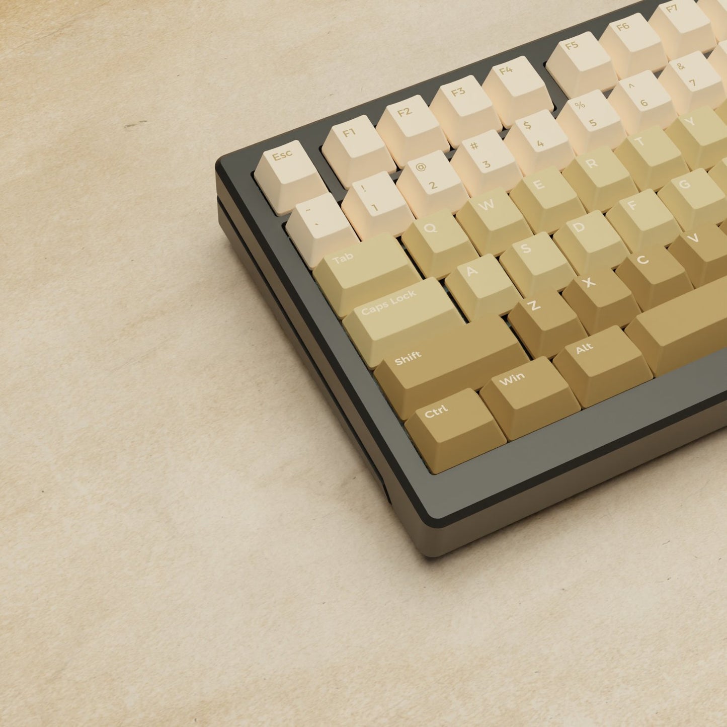 Alpha 82 - 75% Latte Mechanical Keyboard - Goblintechkeys