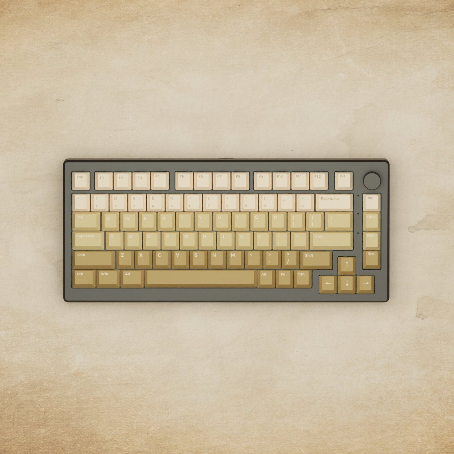 Alpha 82 - 75% Latte Mechanical Keyboard - Goblintechkeys
