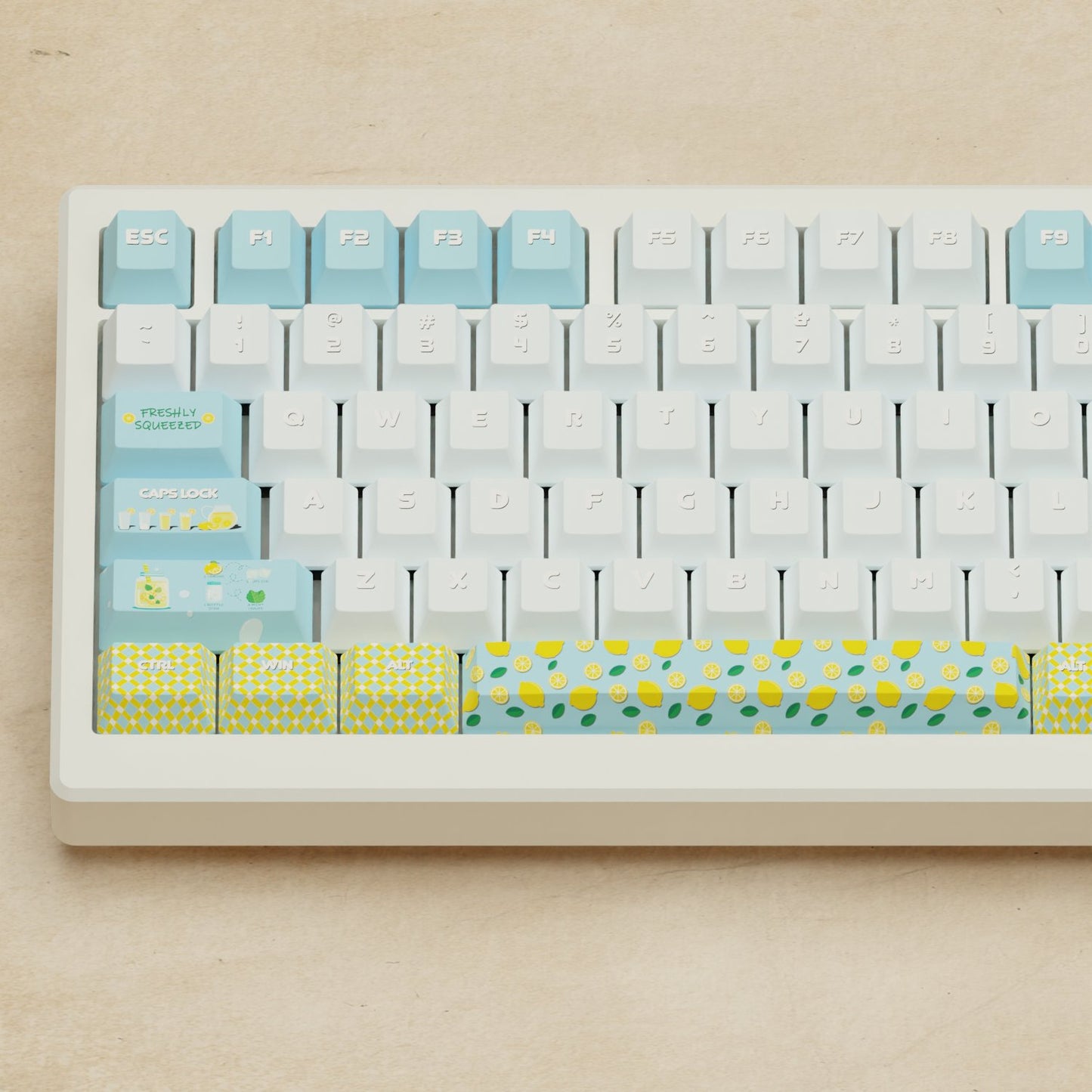 Alpha 82 - 75% Lemonade Mechanical Keyboard - Goblintechkeys