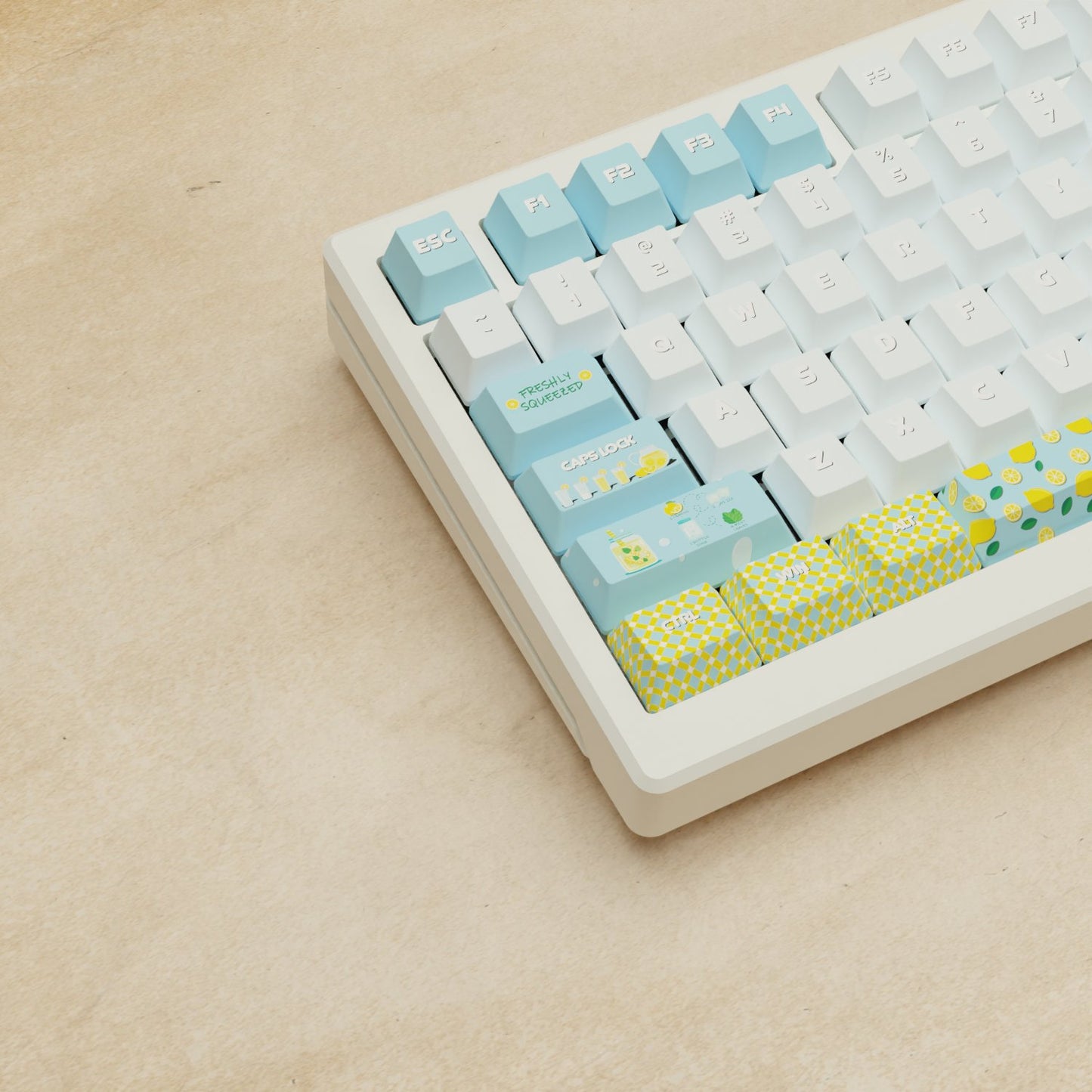 Alpha 82 - 75% Lemonade Mechanical Keyboard - Goblintechkeys