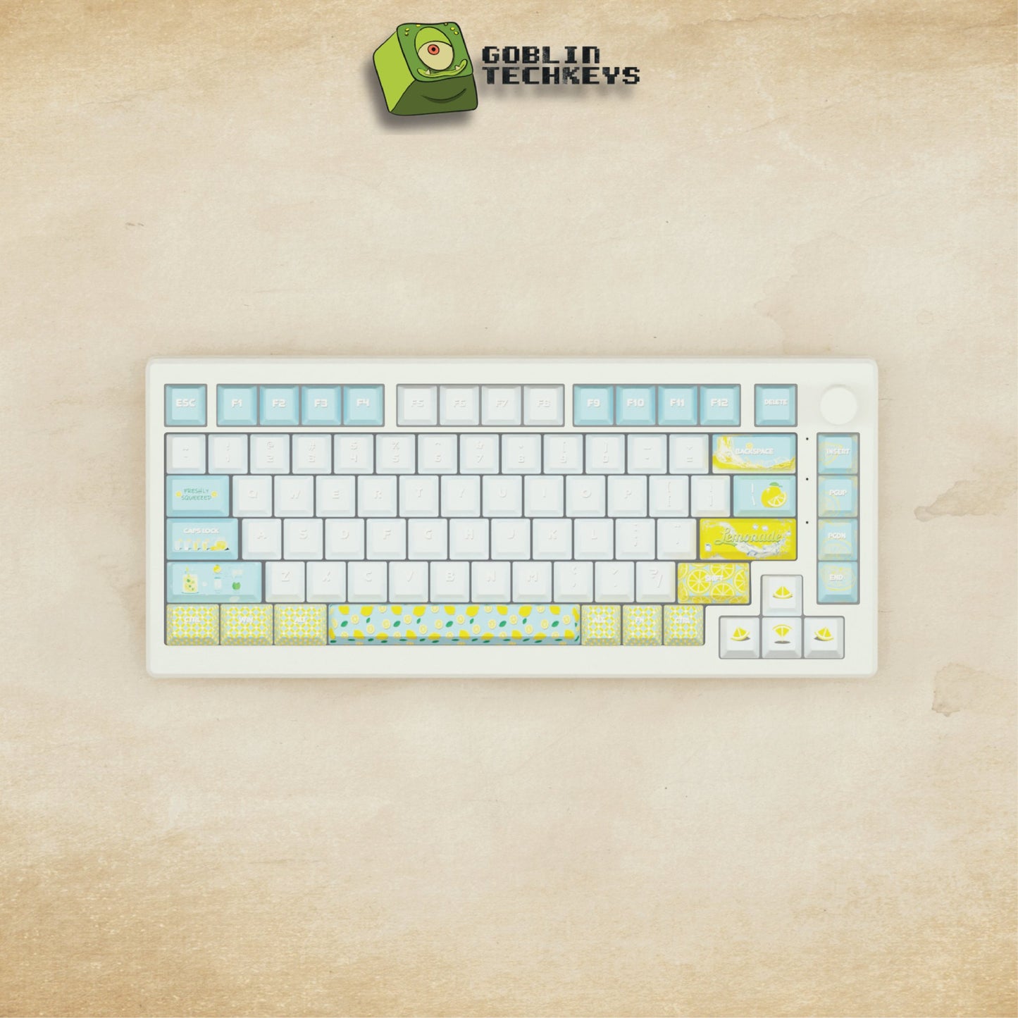 Alpha 82 - 75% Lemonade Mechanical Keyboard - Goblintechkeys