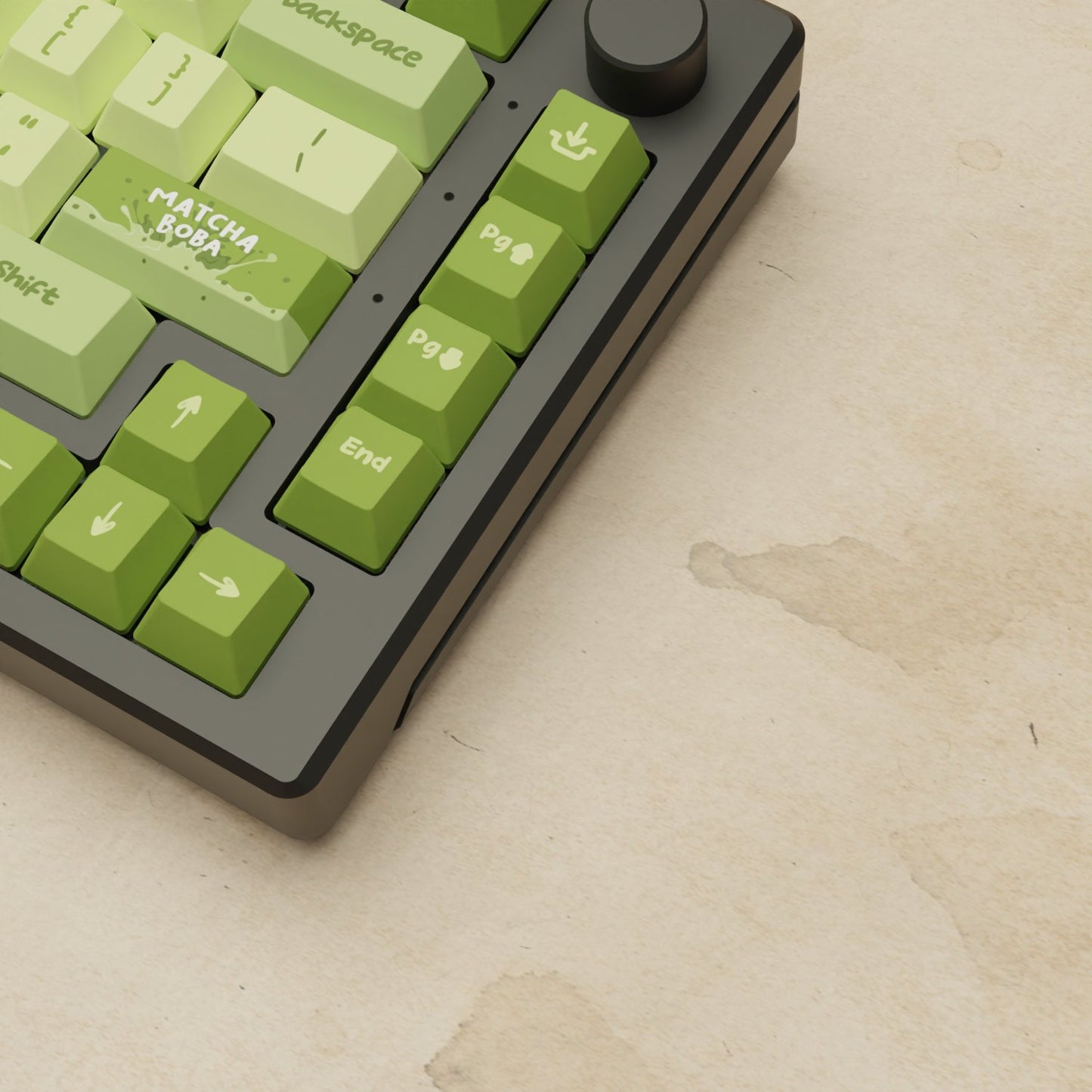 Alpha 82 - 75% Matcha Boba Mechanical Keyboard - Goblintechkeys