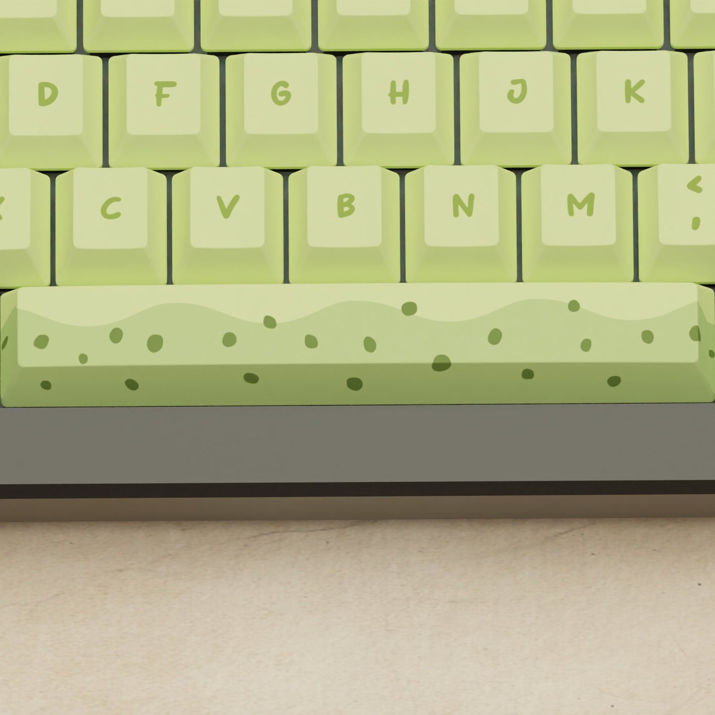 Alpha 82 - 75% Matcha Boba Mechanical Keyboard - Goblintechkeys