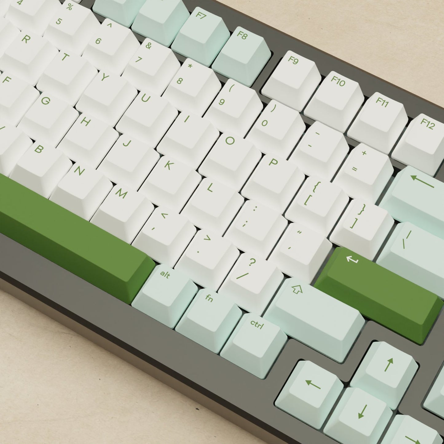 Alpha 82 - 75% Matcha Mechanical Keyboard - Goblintechkeys