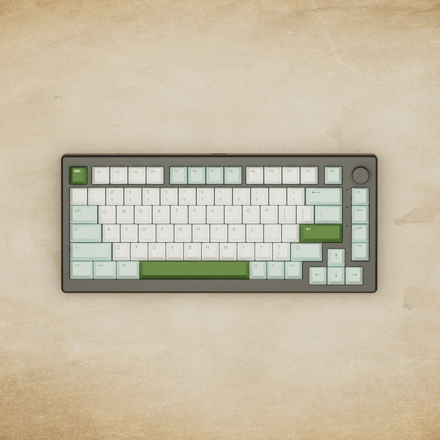 Alpha 82 - 75% Matcha Mechanical Keyboard - Goblintechkeys