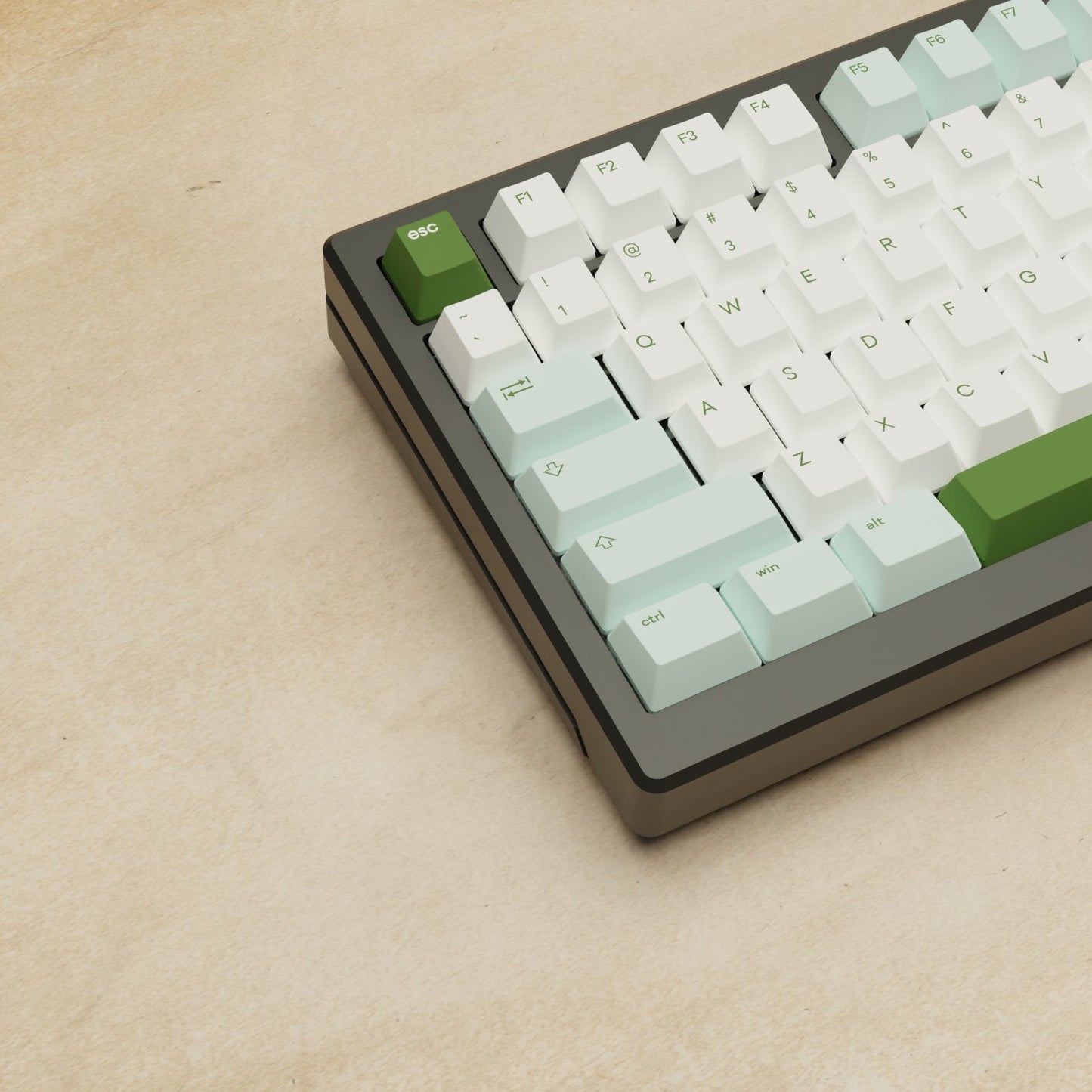 Alpha 82 - 75% Matcha Mechanical Keyboard - Goblintechkeys